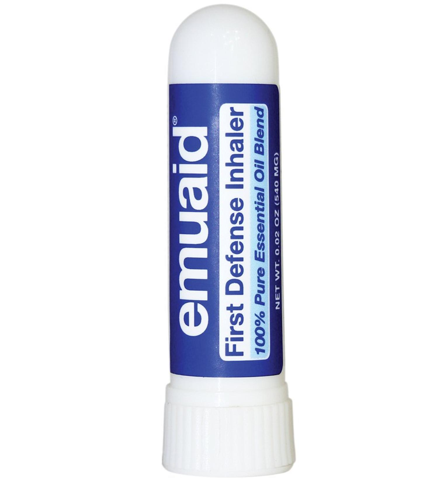 emuaid First Defense Nasal Inhaler Stick Natural Essential Oil Nasal Stick for Clear Breathing Focus Nasal Health Seasonal Wellness and Airway Comfort 0.02 Ounce - Buy Online on GoSupps.com