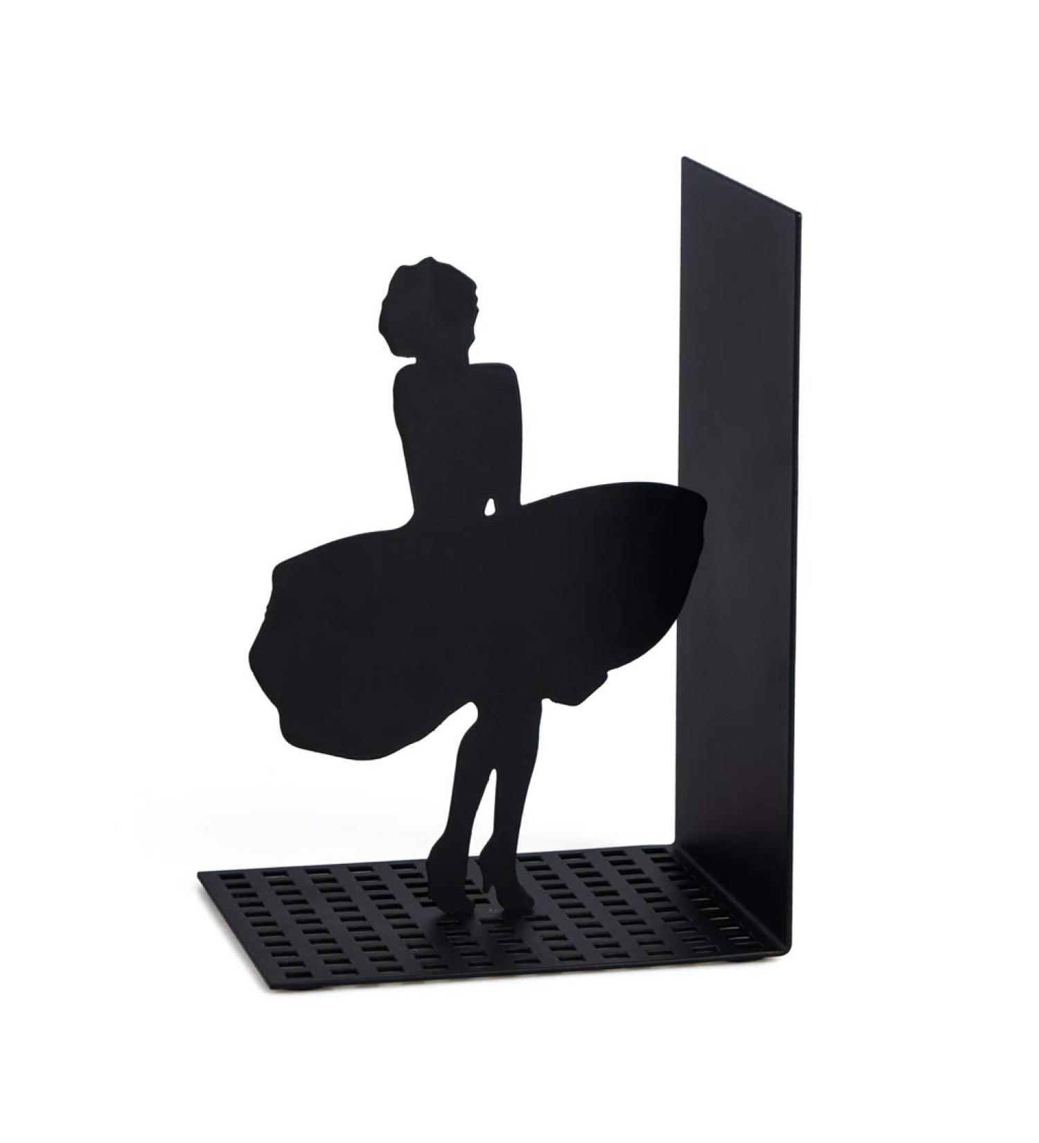 Buy Balvi Marilyn Black Metal Bookend - Unique Original Design for Stylish Book Storage | Shop Internationally - Buy Online on GoSupps.com