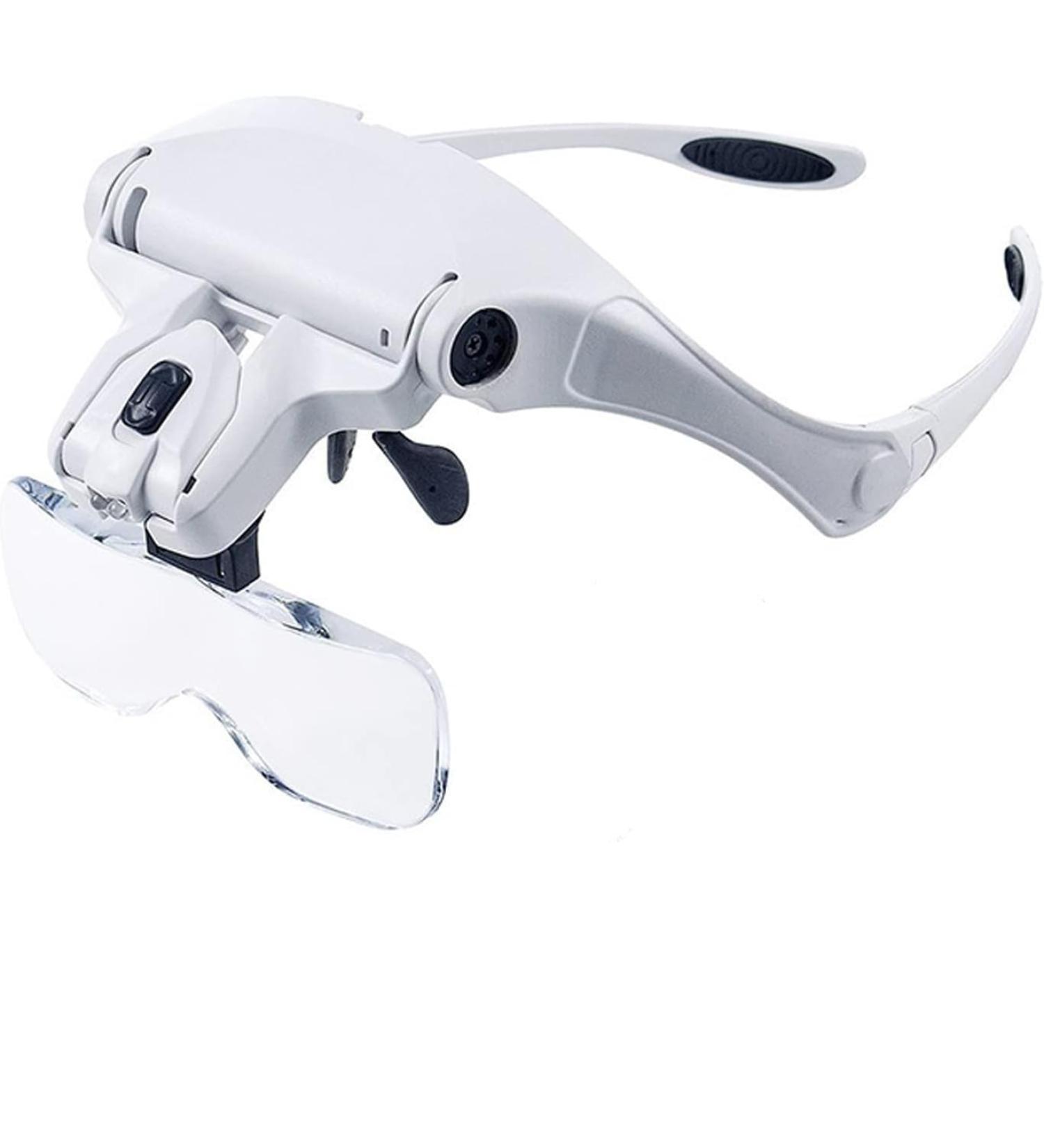 Nanxin Head Magnifier Head Wearing Loupe Magnifier with LED Light Hands Free Reading Magnifying Glasses 5 Replaceable Lenses for Professional Jewelry Loupe Reading Watch Electronic Repair - Buy Online on GoSupps.com
