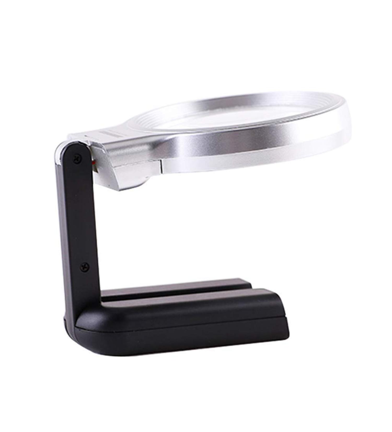 Glass Foldable Handheld Desktop Dual Use with Light Portable Magnifier - Buy Online on GoSupps.com