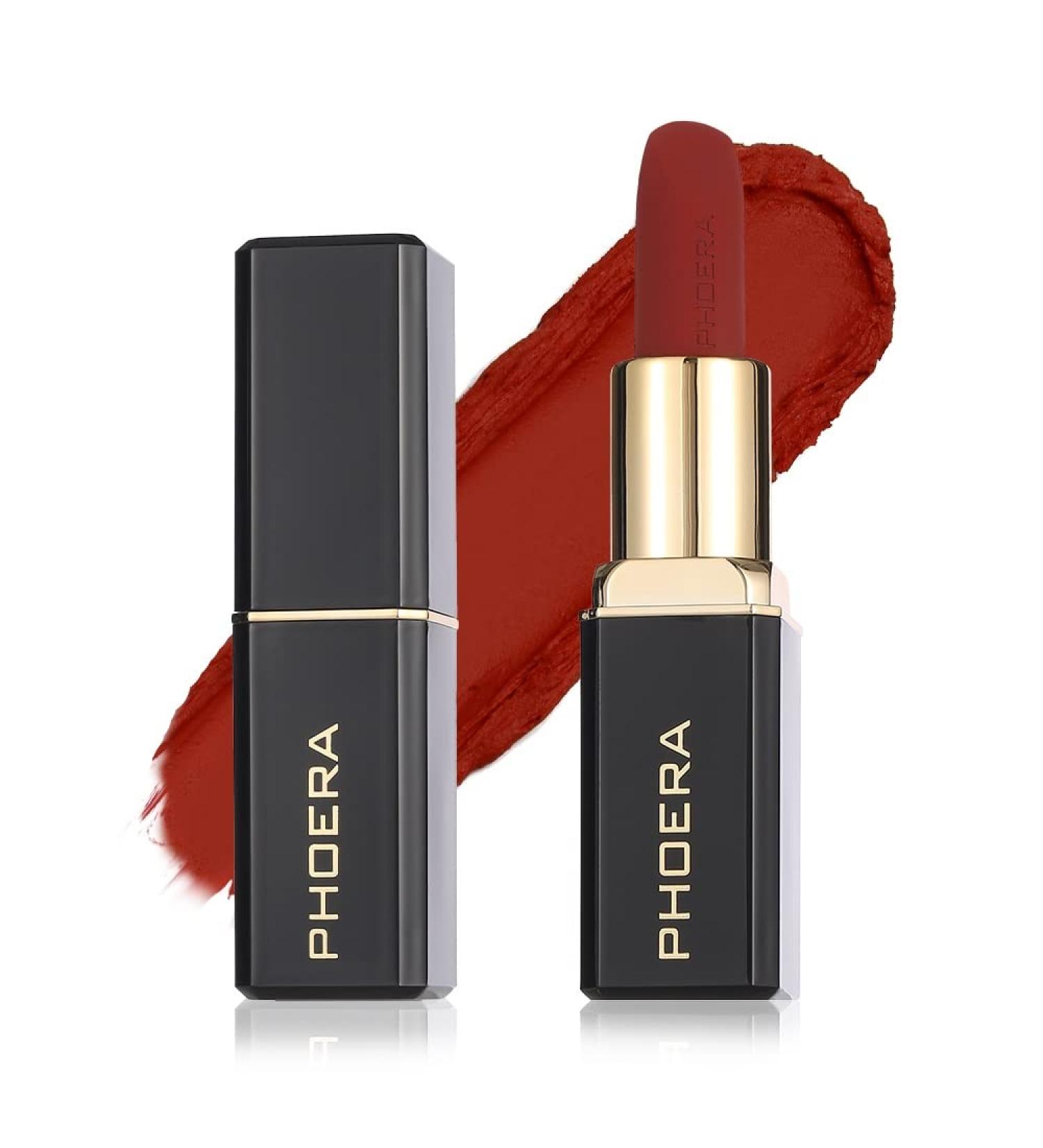 Phoera Non Transfer Lipstick - Waterproof, Smudge-proof, and Long-Lasting (05 Mona) - Buy Online on GoSupps.com