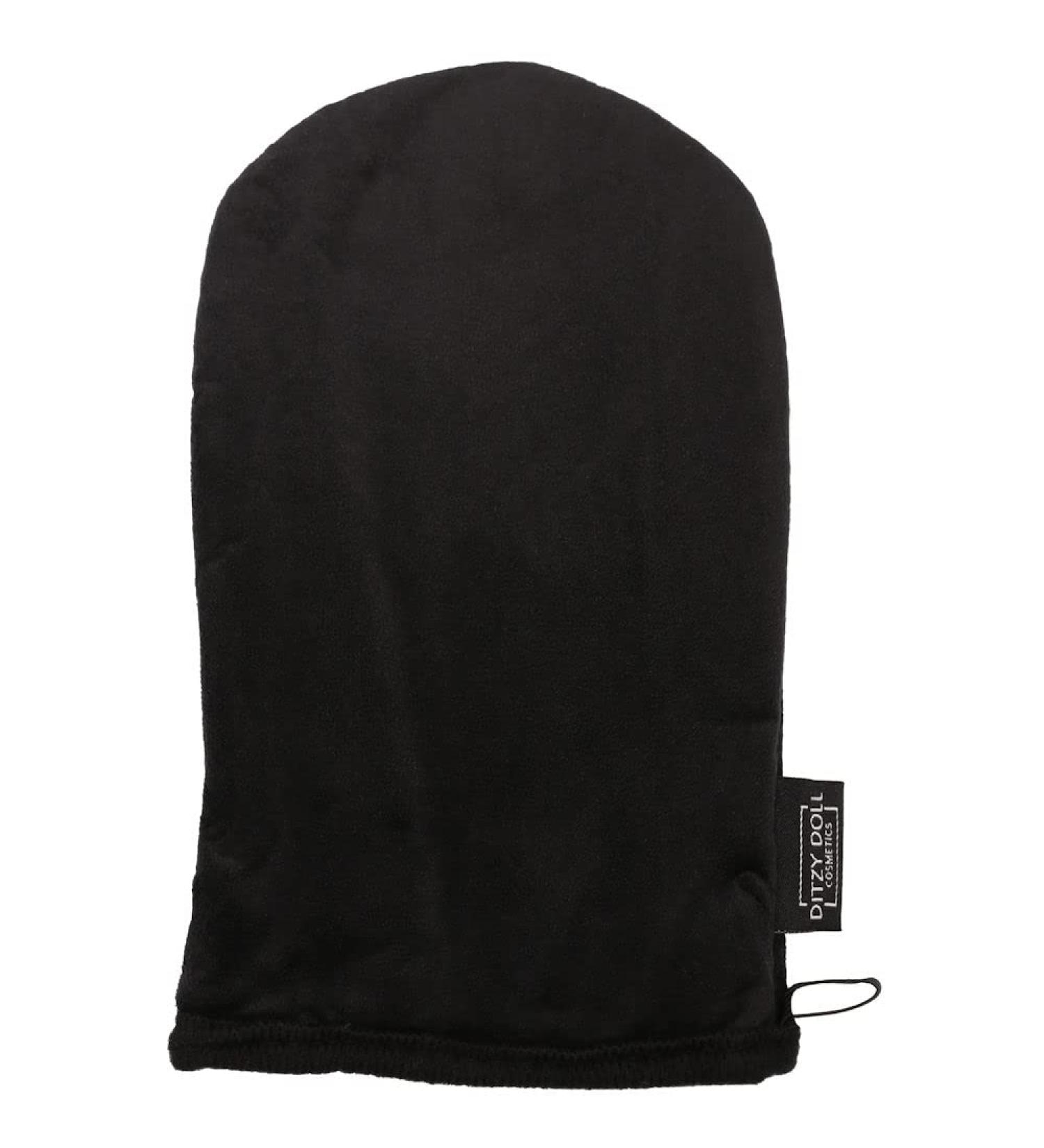 DITZY DOLL SELF-TANNING APLICATION MITT - Double Sided Black Flawless Washable Reusable Streak Free Skin Tanner Prevents Stained Hands Glove