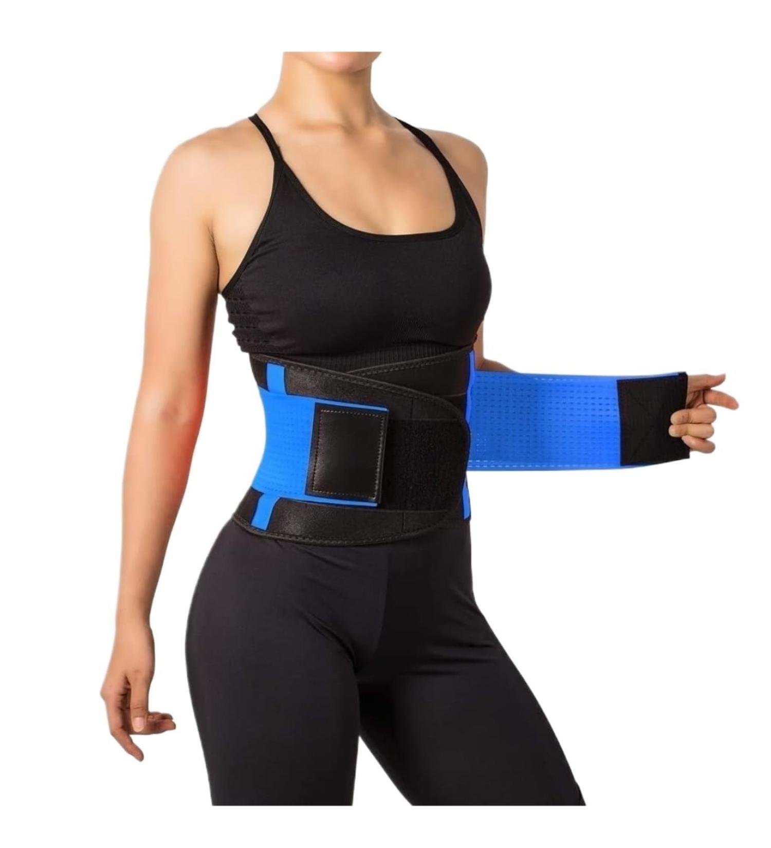Back Brace Lumbar Support Back Brace Waist Decompression Belt Spine Breathable Lumbar Support Corset Waist Belt(Blue Large) Large Blue - Buy Online on GoSupps.com