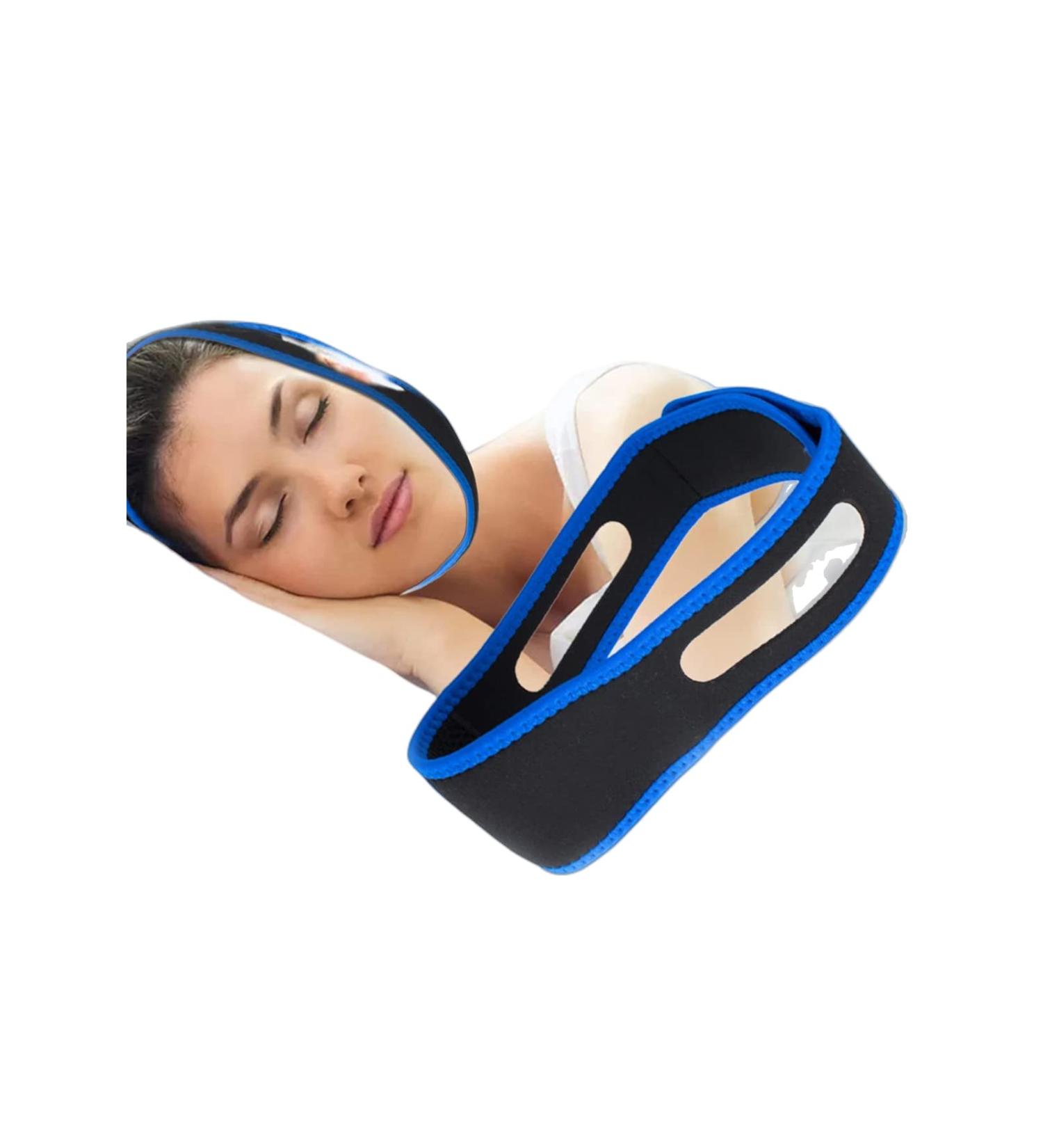 Yomitek Adjustable Anti Snoring Chin Strap Anti Snoring Device Stop Snoring Jaw Strap Comfortably for Men and Women Give You The Best Sleep of Your Life and Snoring Solution Blue - Buy Online on GoSupps.com