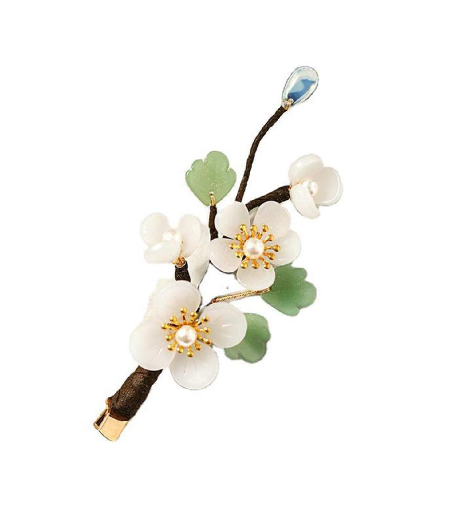 Lurrose Bridal Hair Clip Bridal Hair Clips Floral Hair Headdress Chinese Style Floral Hair Clips for Woman Girl Kids Tiara - Buy Online on GoSupps.com