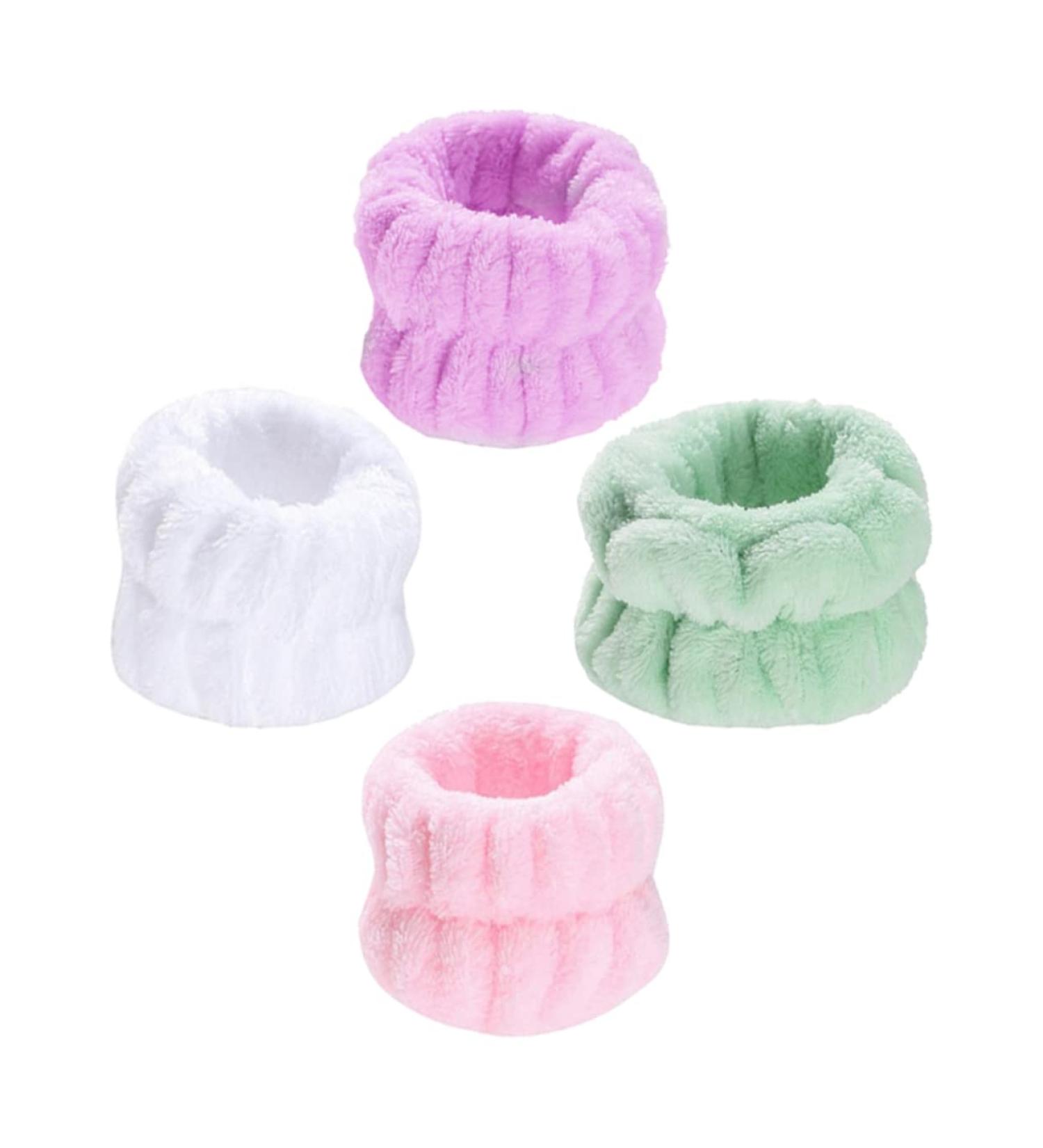 Healeved 20 Pairs Wristband Wrist Washband Shower Hair Band Supple Wrist Strap Towel Headband Small Toy Fridge Skincare Headbands Face Wash Wrist Band Miss Wipe Sweat Sweatband Plush - Buy Online on GoSupps.com