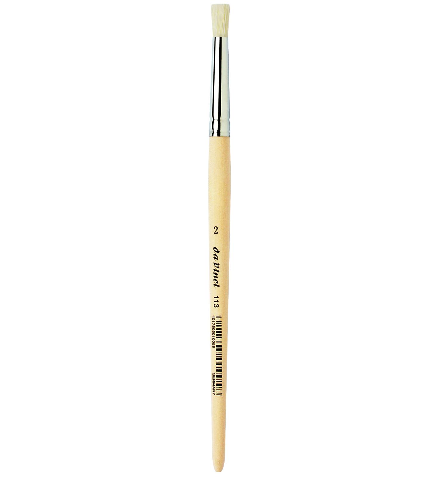 da Vinci Graphic Design Series 113 Stencil Brush - Size 2 Long Plainwood Handle - Buy Online on GoSupps.com