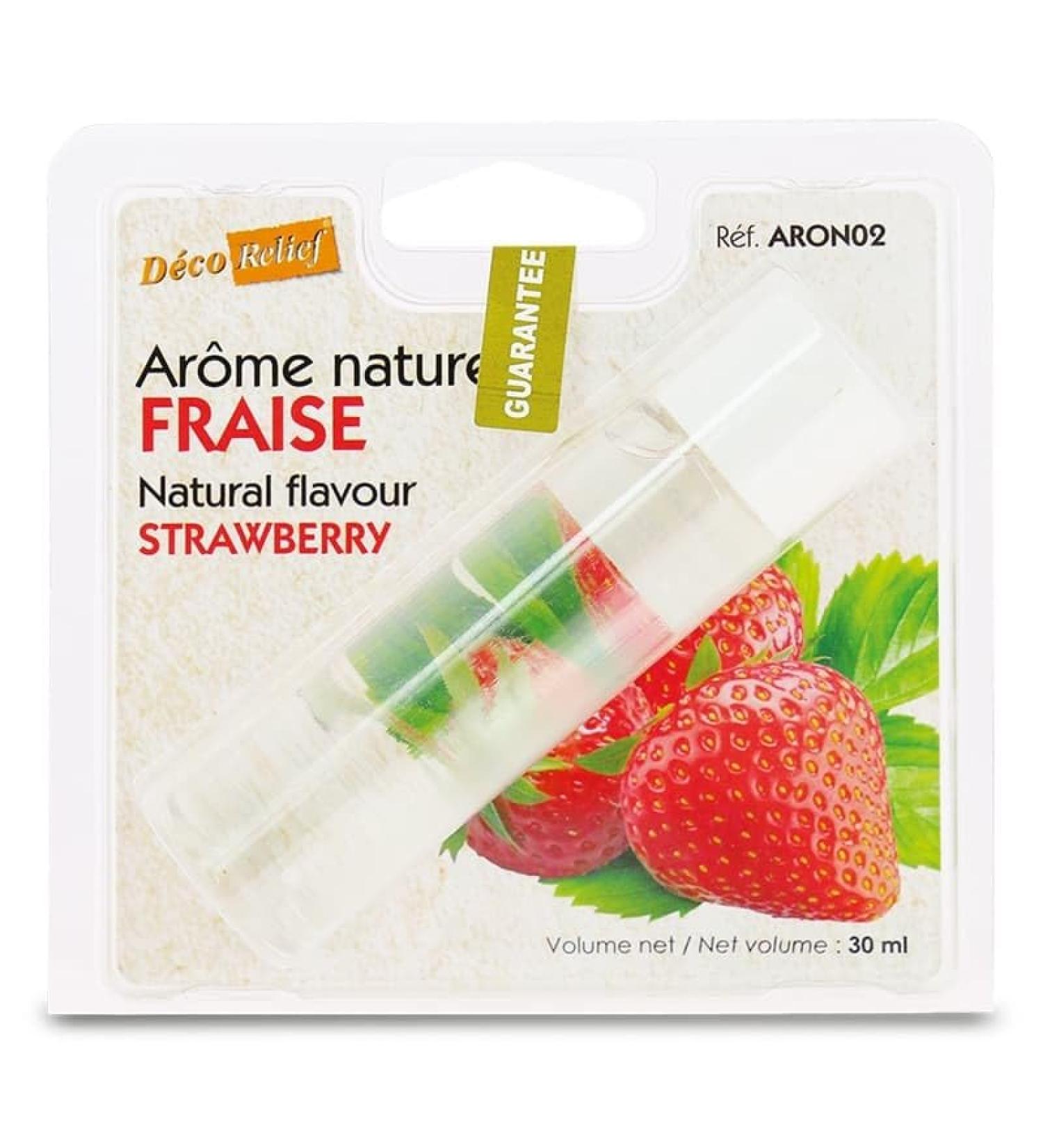 D co Relief - Natural Strawberry Flavor 30 ml - Food Flavoring for Pastry Cooking - Professional Ingredient