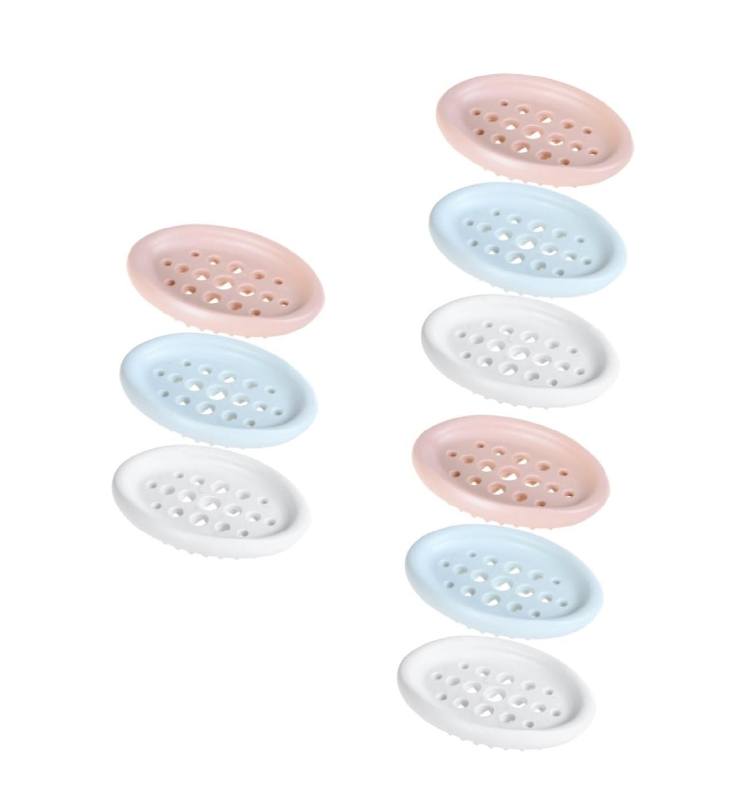Ciieeo Travel Soap Holder 9 Pcs Soap Dish for Women Soap Basket Spray Bottle Perfume Soap Draining Holder Wrist Bands for Washing Face Soap Case Black Jade Brush Drain Rack Hollow Out - Buy Online on GoSupps.com