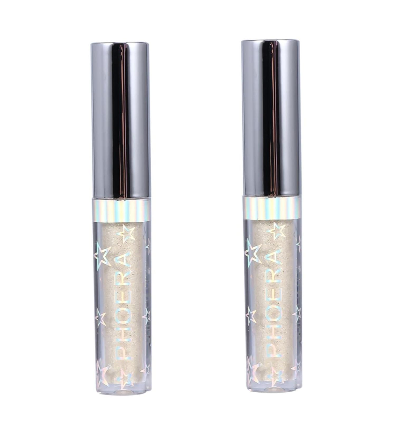 Beavorty Makeup Eyeshadow 2pcs glitter eye shadow Eyes Shimmer women makeup liquid eyeliner diamond Glitter powder 1 count (Pack of 1) Goldenx2pcs - Buy Online on GoSupps.com