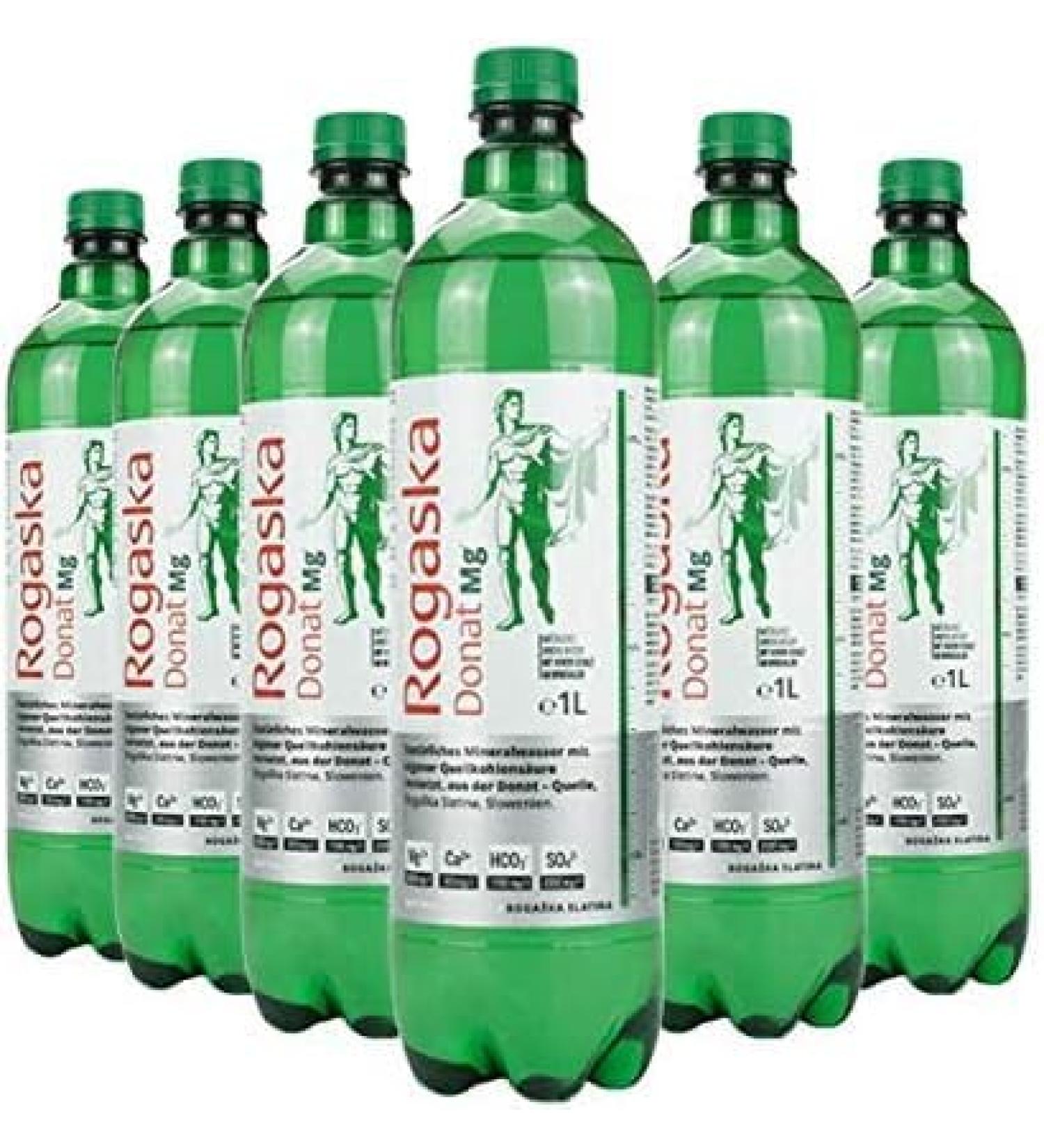Rogaska Donat Mg Mineral Water 1L - Pack of 6 | Pure Natural Healing Water | International Shipping Available - Buy Online on GoSupps.com