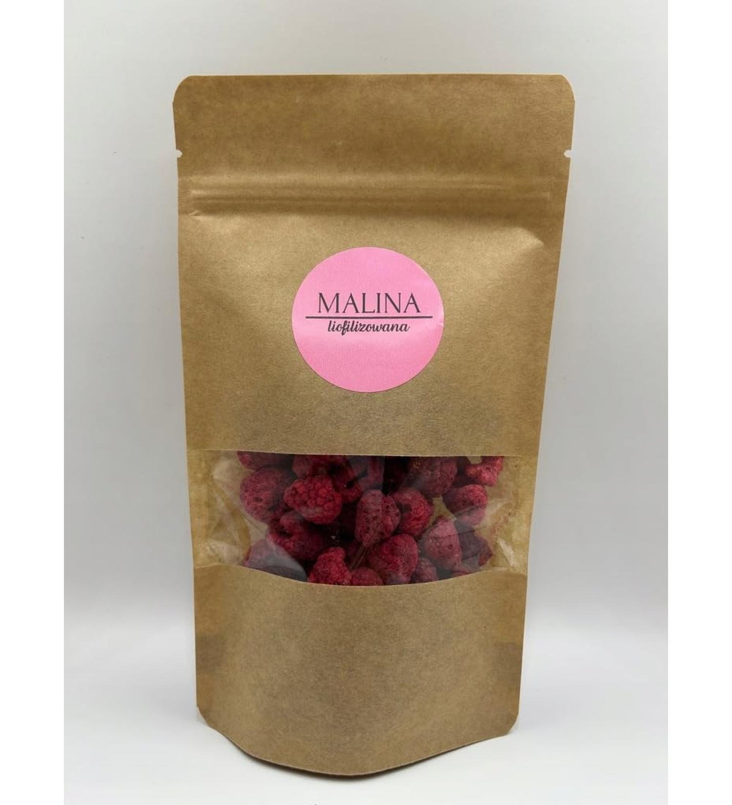 DELIFRUITS.PL Freeze-dried RASPBERRY 100G HEALTHY WHOLE FRUIT FREEZED FREEZED FRUIT FREEZED AND DRY FRUIT FREE OF PRESERVATORS AND SUGAR-FREE
