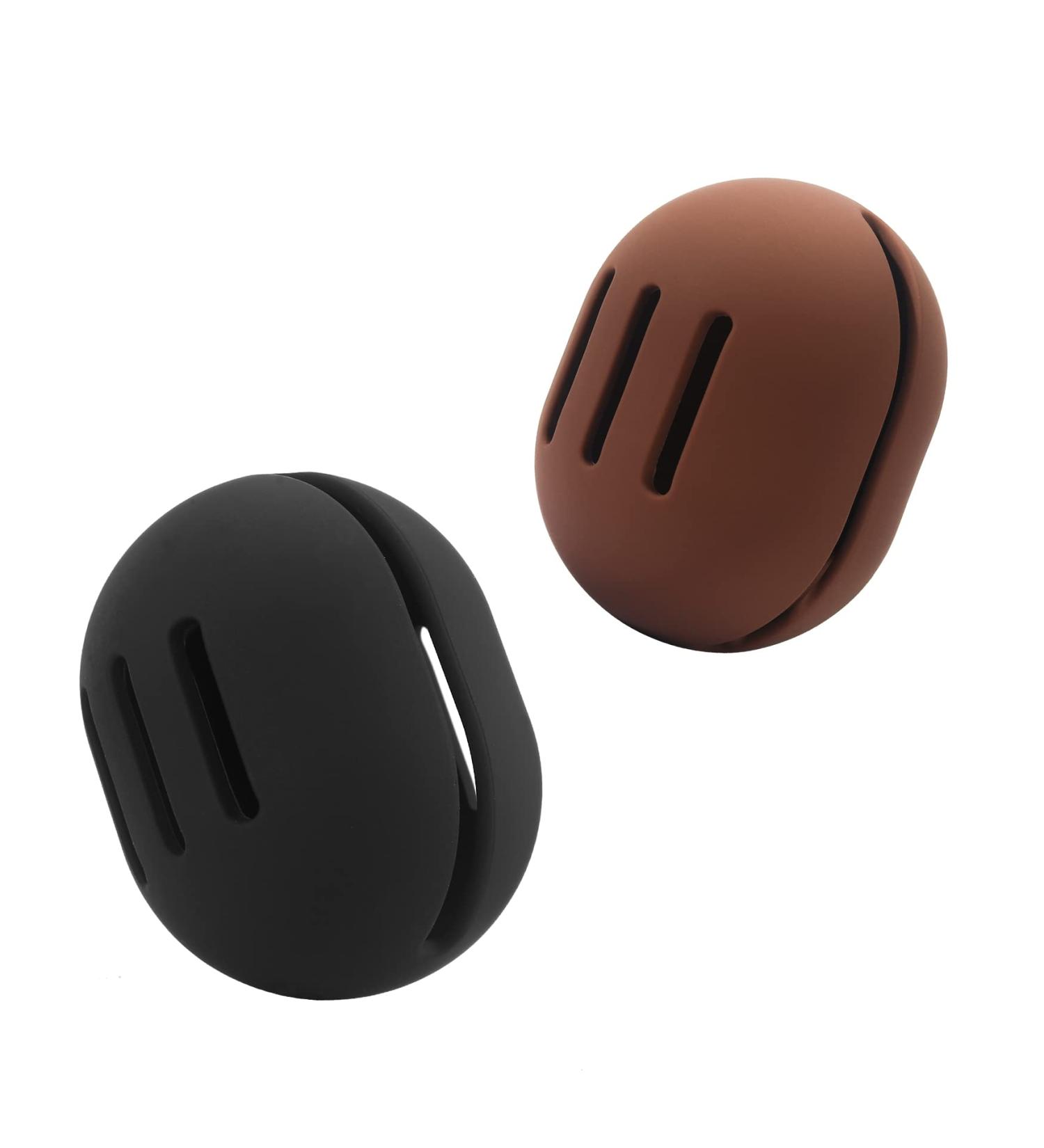 FERYES 2 PCS Makeup Sponge Holder - Silicone Beauty Blender Case for Travel | Black & Brown Makeup Sponge Organizer - Buy Online on GoSupps.com