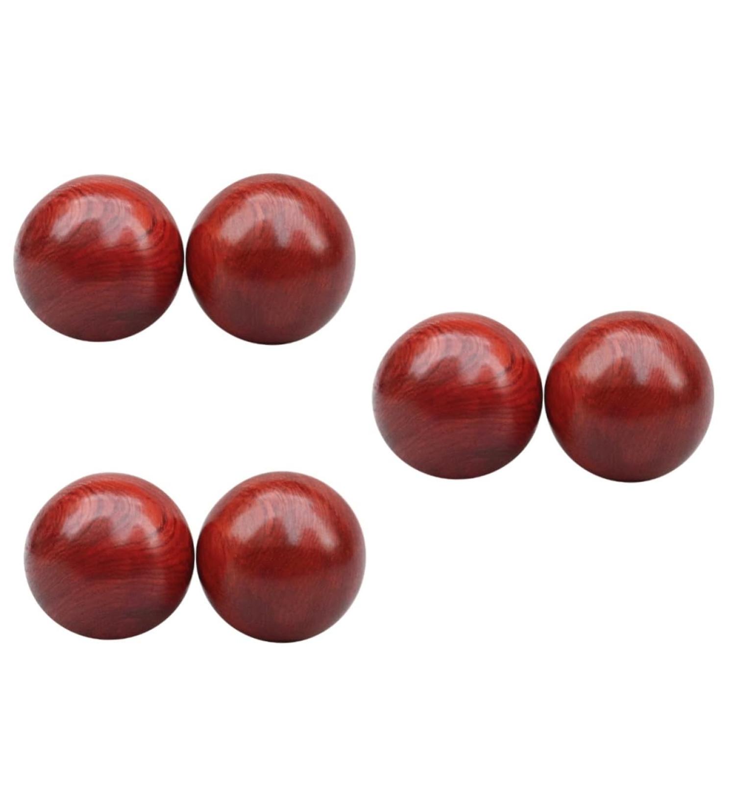 Clispeed Wooden Massage Device - 6 STK Massage Roller Balls for Stress Relief & Muscle Recovery | Fitness & Meditation Healthcare Tools - Buy Online on GoSupps.com