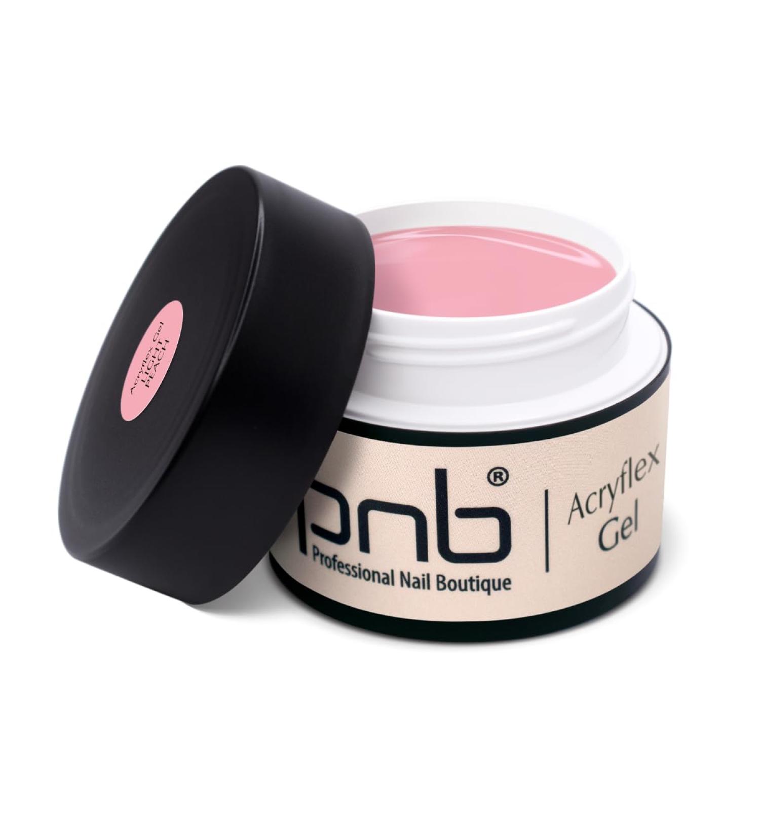 PNB Acryflex Thick Viscous Builder Gel UV LED Modeling Gel (Light Peach)