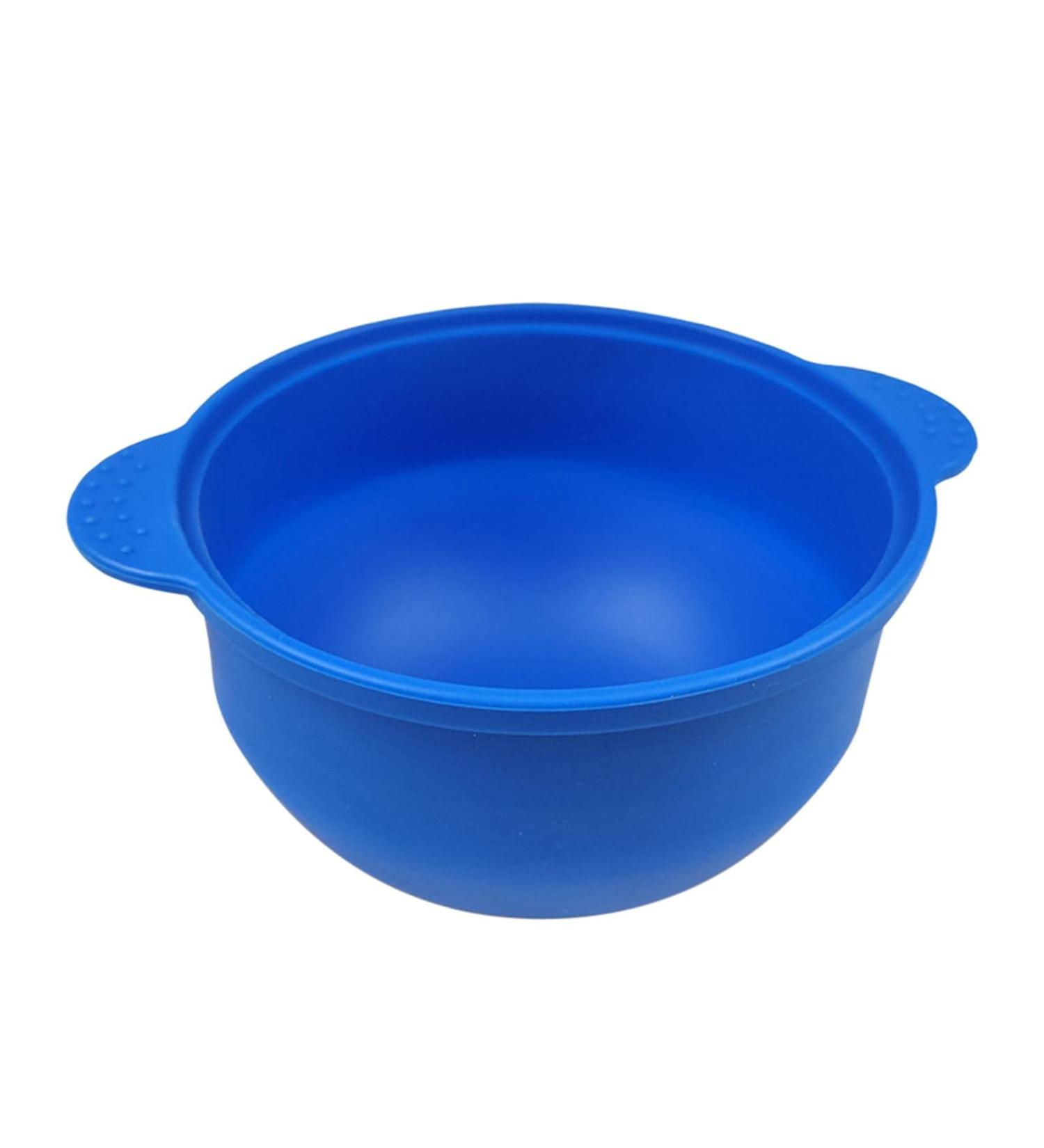 Non-Stick Heat Resistant Waxing Pot - Blue with Silicone Liner and Handle - Buy Online on GoSupps.com