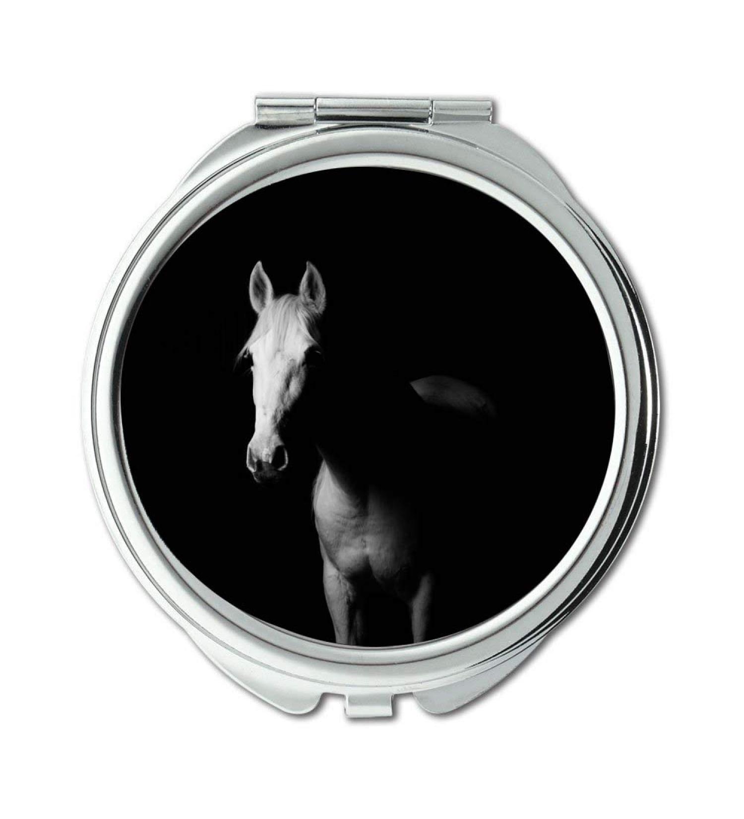 YENDOSTEEN Mirror Compact Mirror animal black and white horse pocket mirror portable mirror - Buy Online on GoSupps.com