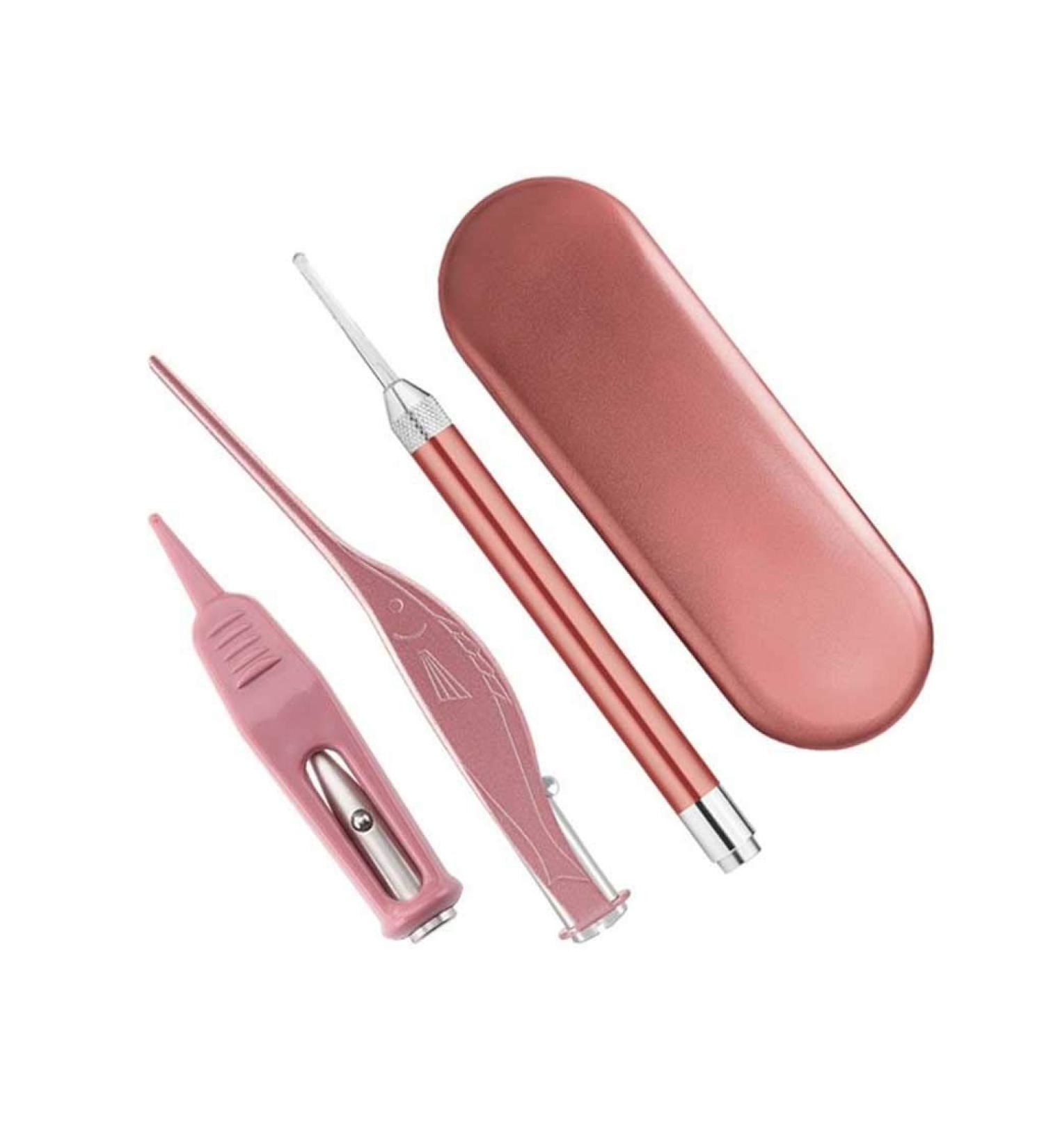 SEASD Luminous Ear Pick Set with LED Light Ear Wax Removal Tool | Children Baby Ear Cleaning Care Kit - Color 04 - Buy Online on GoSupps.com
