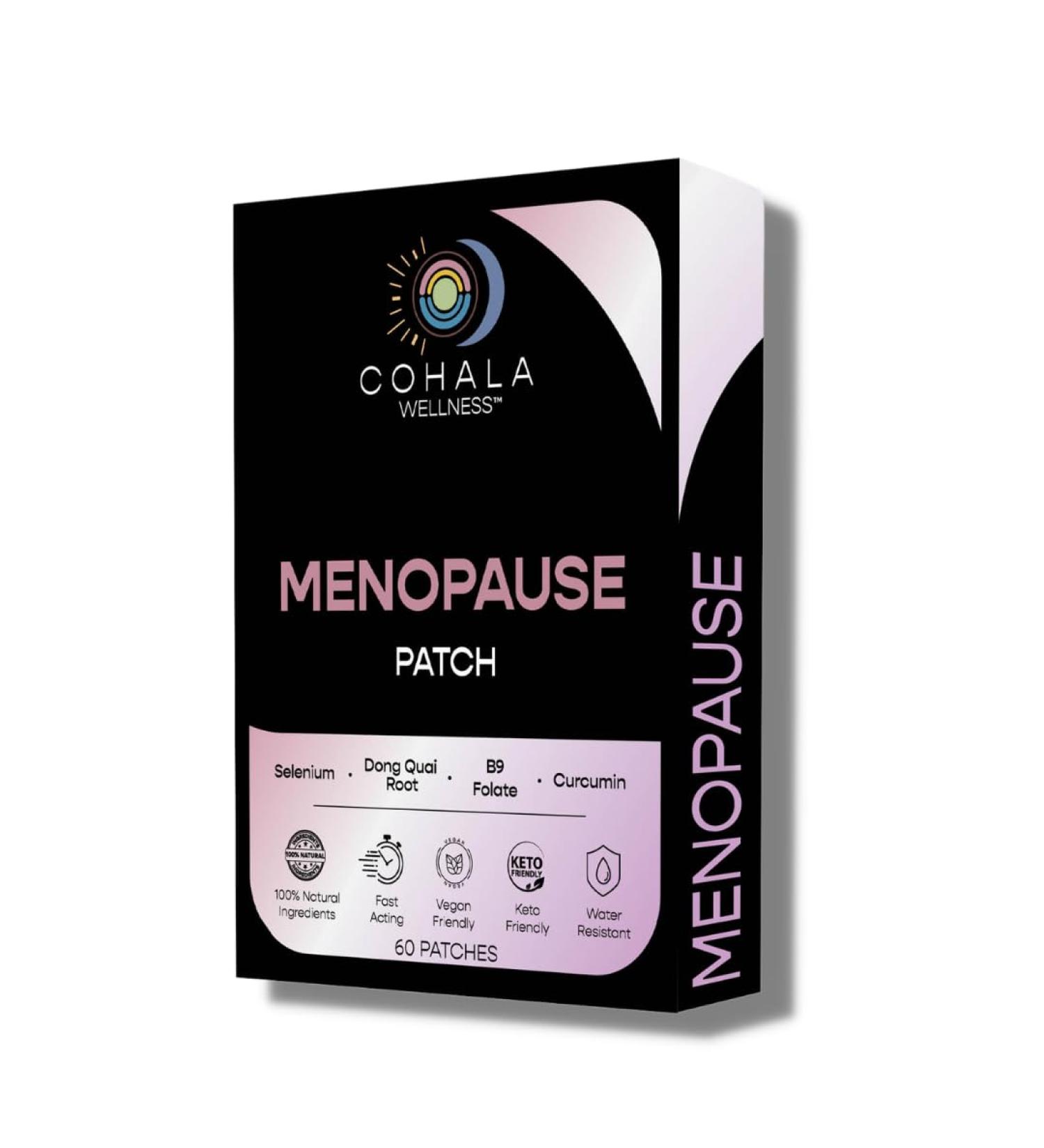 Menopause Relief Patch | 60 Day Supply | Dong Quai Selenium Curcumin Folate | 60 Patches for Natural Relief - Buy Online on GoSupps.com