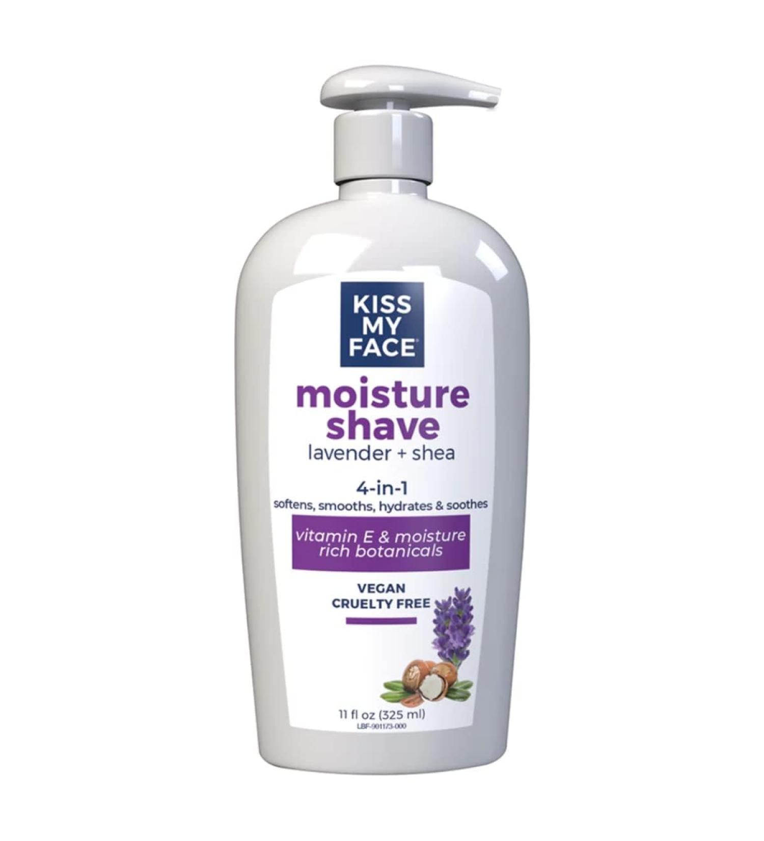 Kiss My Face Moist Lavender Shea Shave Cream | Soothing & Hydrating | International Shipping Available - Buy Online on GoSupps.com