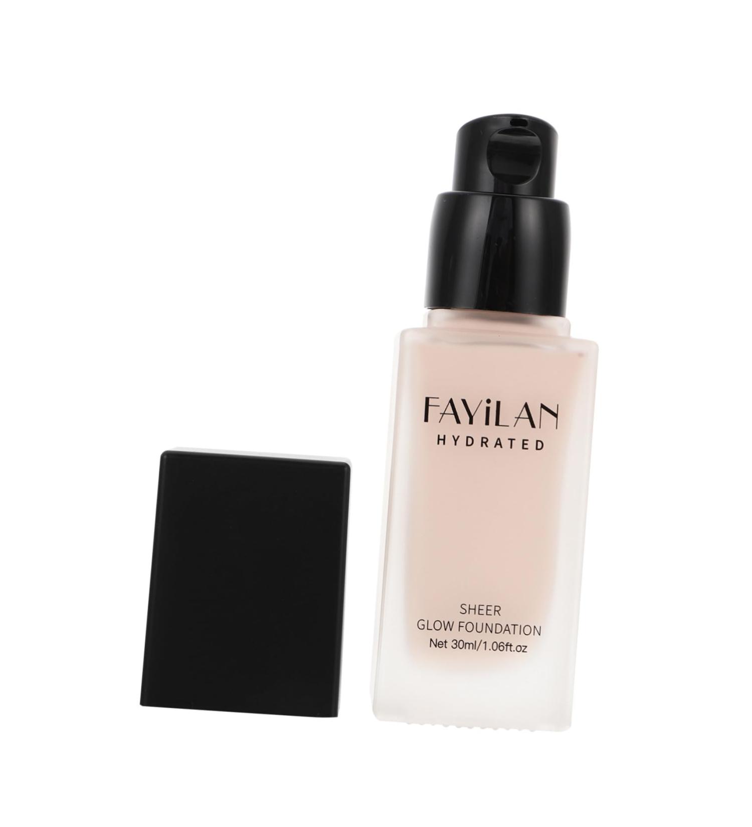 WOONEKY Liquid Foundation Makeup Supplies Nude Foundation Nude Makeup Foundation Glass Black - Buy Online on GoSupps.com