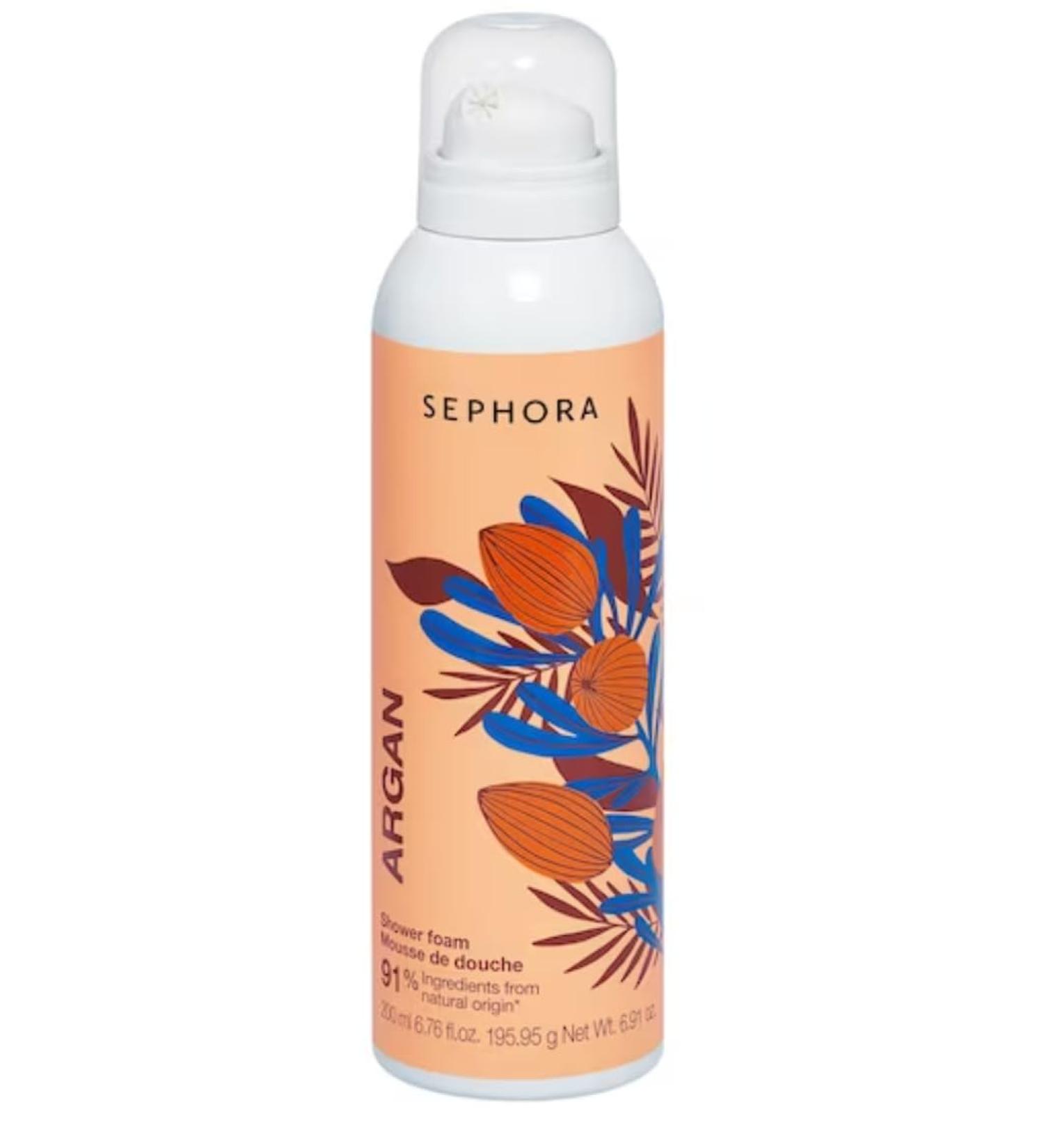 SEPHORA Shower Foam Argan 200 ML 91 INGREDIENTS FROM NATURAL ORIGIN