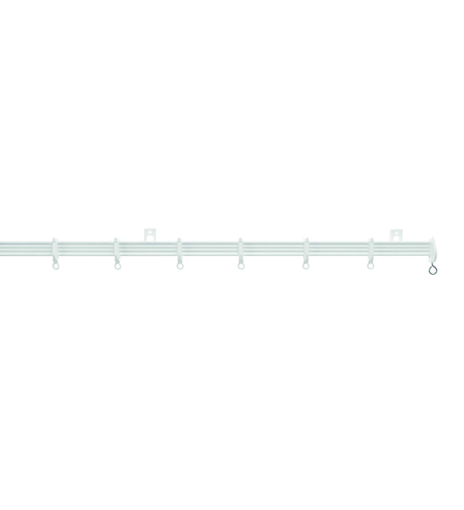 Harrison Drape White Drape Aluminium Track with Fittings White (210 cm)