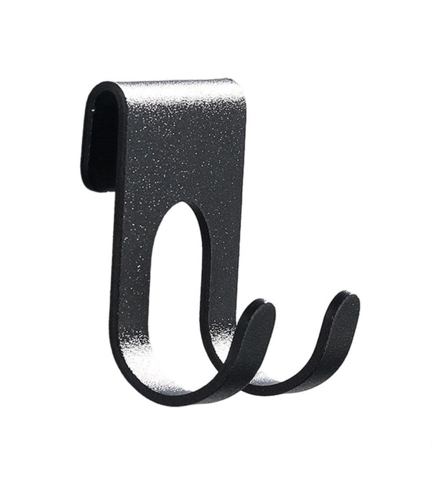 Bidoga 2pcs Black Shower Door Hooks - Towel Holder Key Organizer & Shaver Rack - No Drilling Required - Buy Online on GoSupps.com