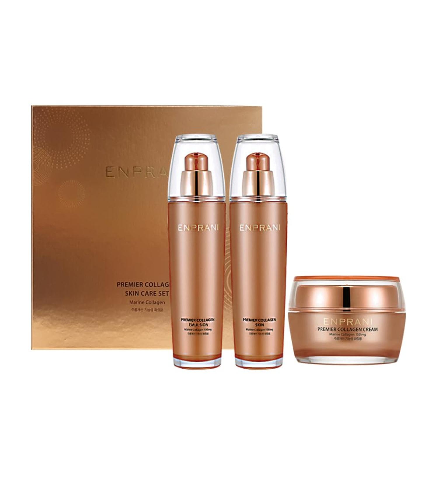 Enprani Premier Collagen Skincare 3pcs Set - Emulsion Skin Cream - Buy Online on GoSupps.com