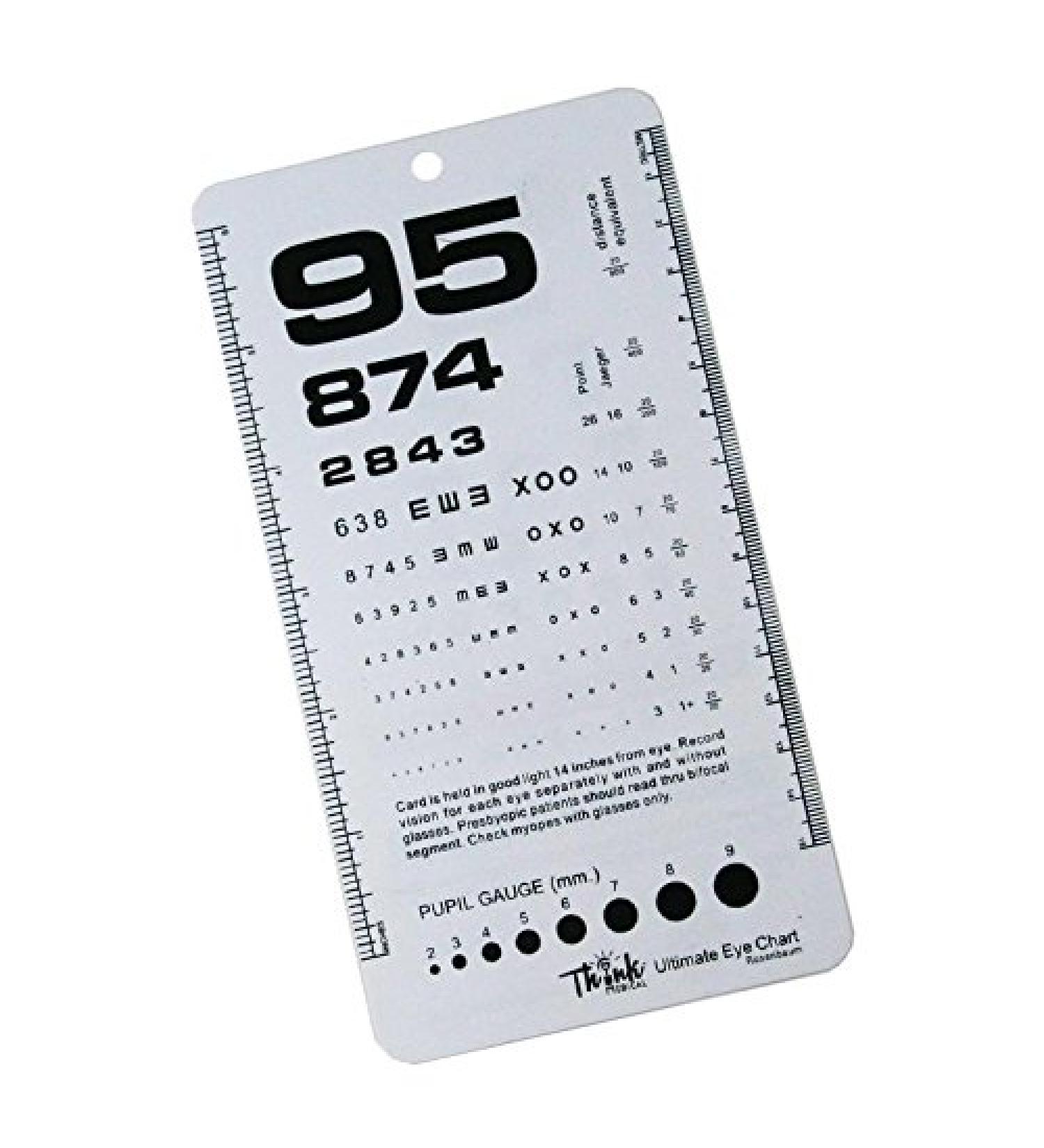 Ultimate Pocket Eye Chart Rosenbaum/Snellen