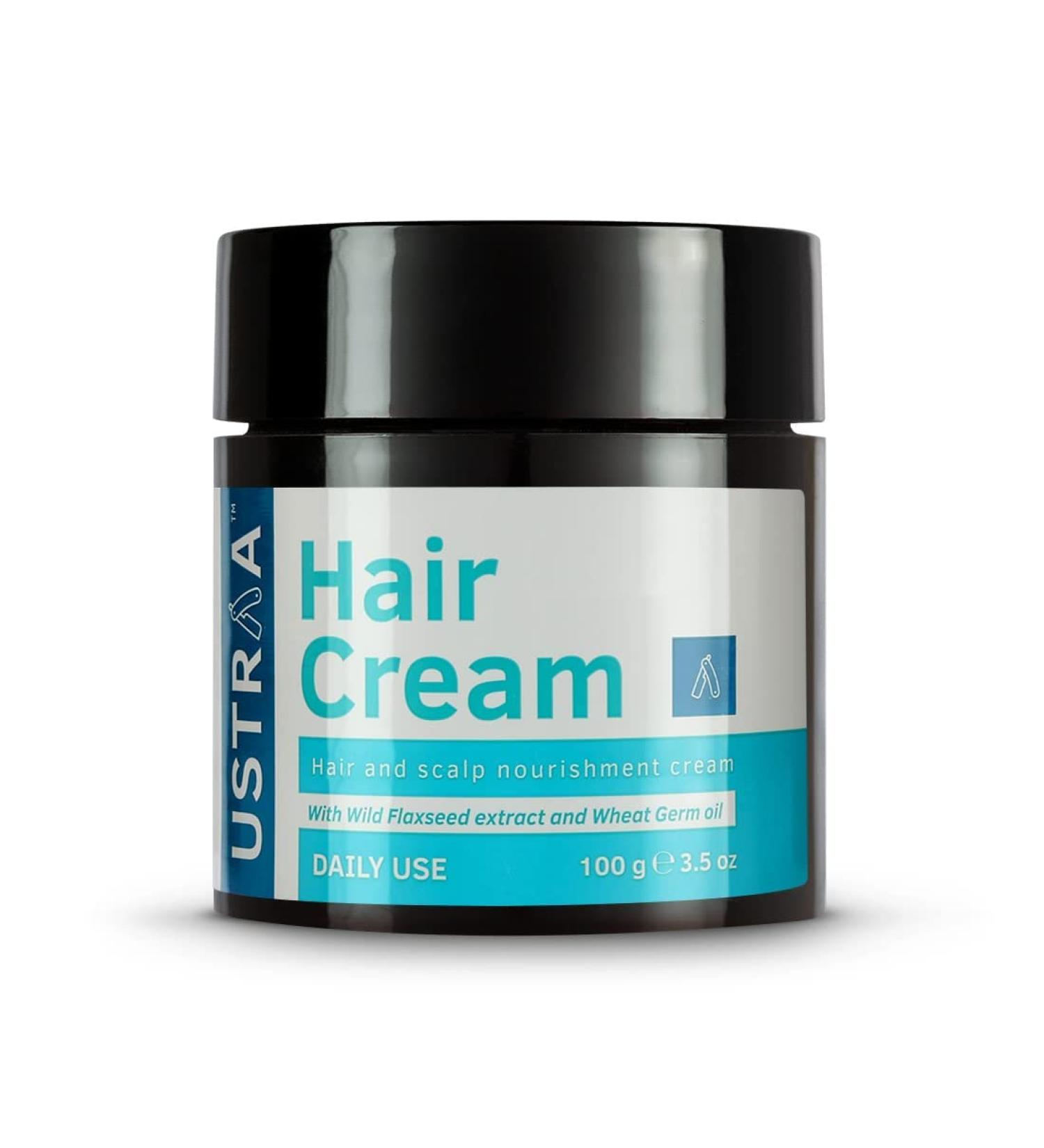 Buy US...TRAA Hair Cream for Men - 100g | Light Hold Moisturizes Non-Sticky Sulphate & Paraben FREE | Perfect for Daily Use - Style & Nourish Hair with Wheat Germ Oil & Wild Flax Seed Extracts - Buy Online on GoSupps.com
