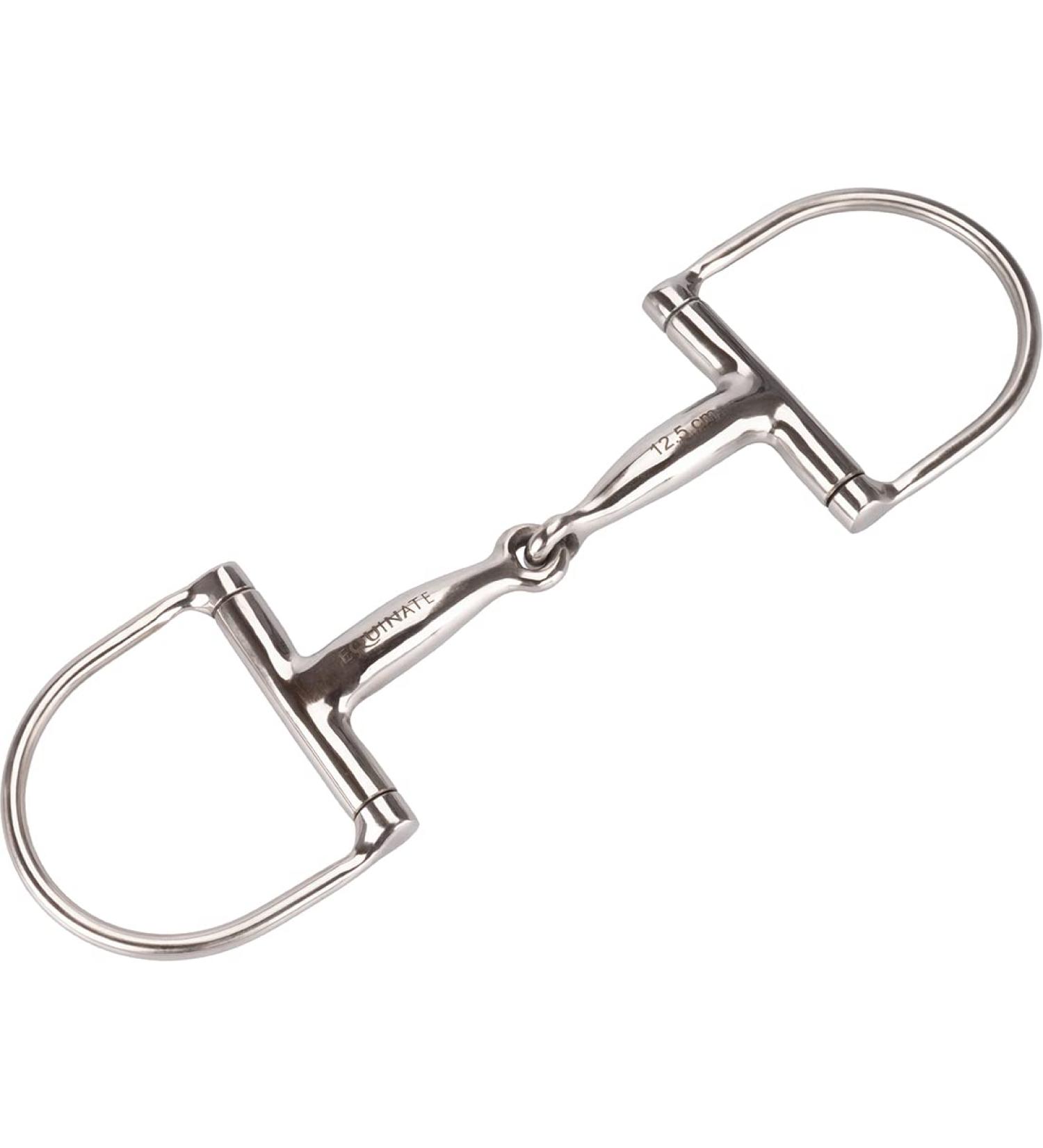 Equinate D-Ring Bridle 16mm | Anatomical Mouth-Friendly Bit | Stainless Steel | 14.5 cm | Simply Broken | Gentle Action & Laser-Engraved Size Information - International Shipping Available - Buy Online on GoSupps.com