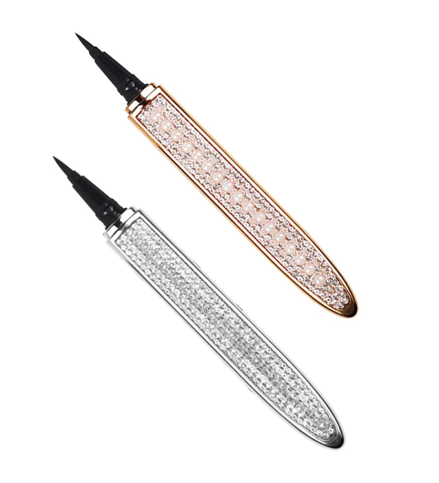 ULTECHNOVO Crayons Eyeliner Auto-Adh sifs Waterproof 2 Pcs Stylo Eye-Liner Paillettes Rose Dor S chage Rapide Maquillage Yeux R sistant la Transpiration Accessoires Cosm tiques pour - Buy Online on GoSupps.com