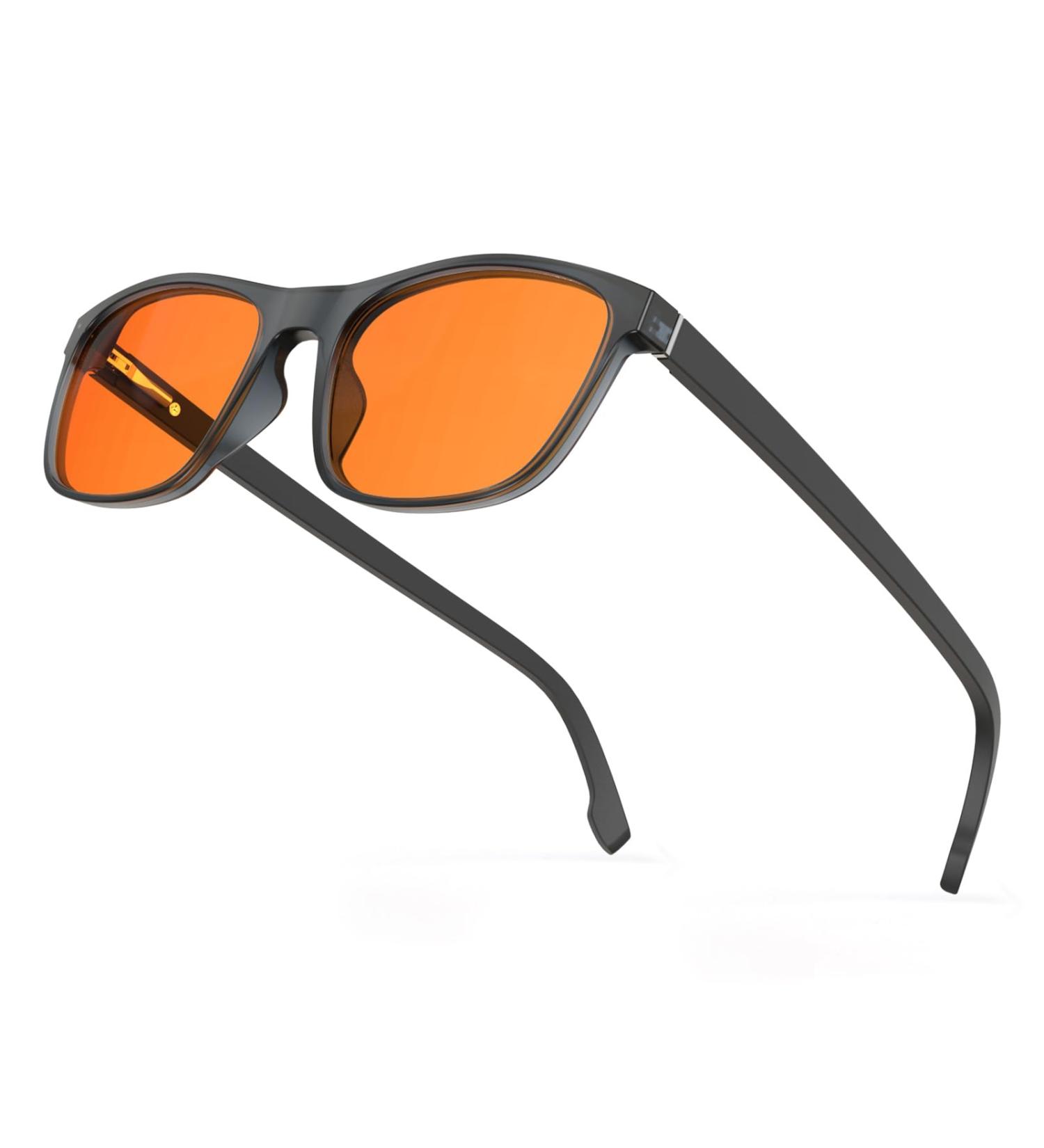 BloomoAK 99% Blue Light Blocking Glasses - Anti-Fatigue Gaming & Screen Protection - Rectangular Matte Black Design - Buy Online on GoSupps.com