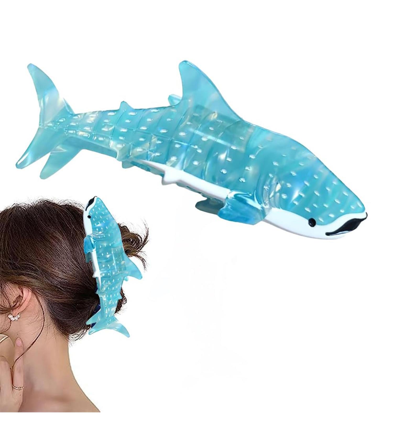 Shark Claw Clips Whale Hair Clips Blue Shark Whale Claw Clips Animal Shape Hair Jaw Clips Barrettes Hair Styling Accessories (AA 1pc) - Buy Online on GoSupps.com