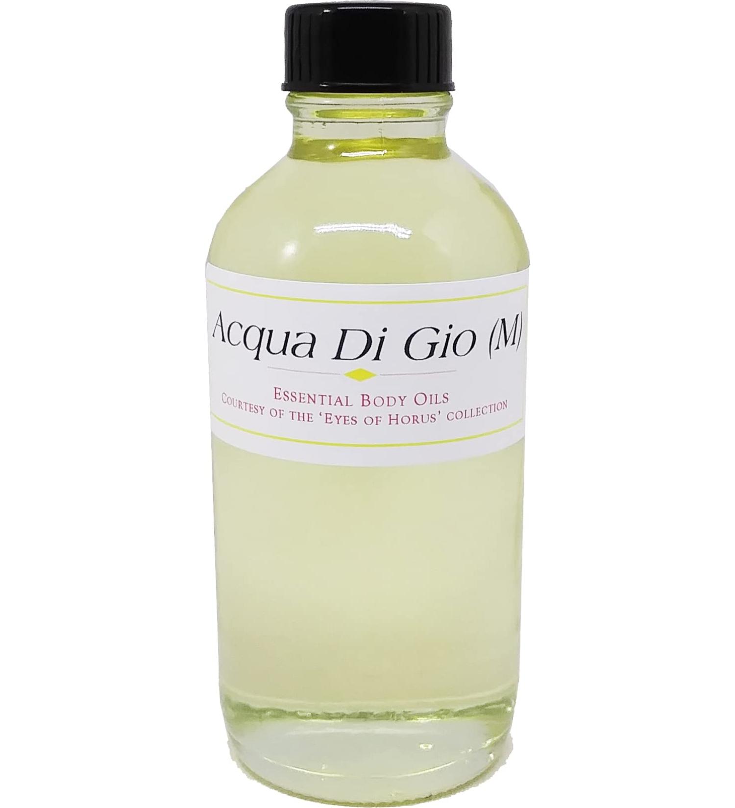 Acqua Di Gio - Type GA For Men Scented Body Oil Fragrance Regular Cap - Light Gold - 4 oz. - ID#23548 4 Fl Oz (Pack of 1)