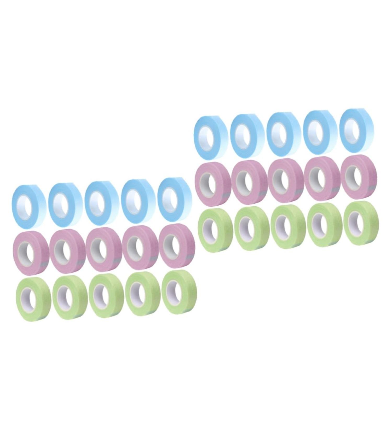 MAGICLULU 30 Rolls Lash Tape Make up Makeup Tape Eyelash Adhesive Tape Lash Tape Adhesive Fabric Tape Fabric Tape for Eyelash Eye Stickers Non-woven Fabric With Hole Extension Belt - Buy Online on GoSupps.com