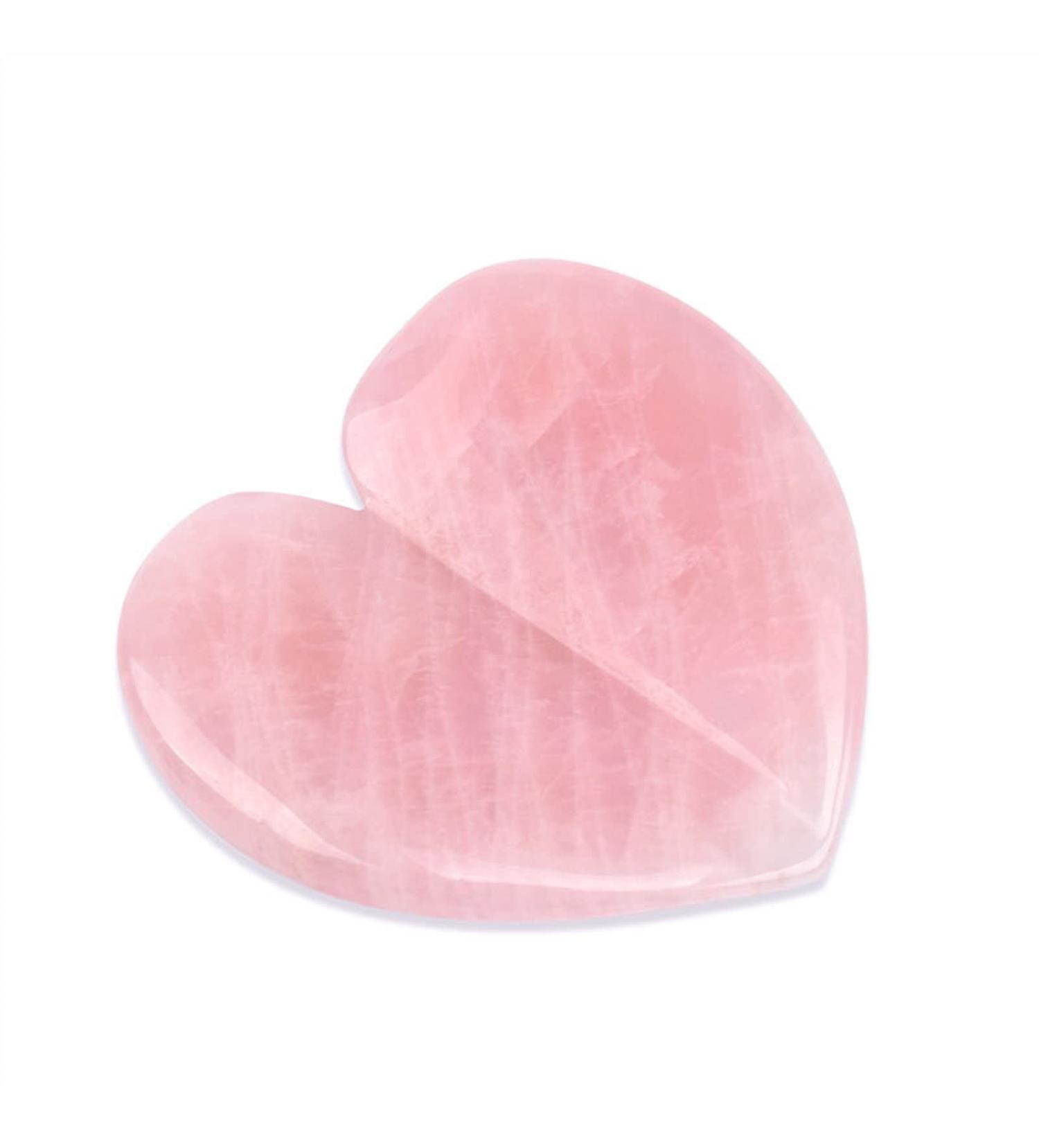 Heart Shape Quartz Guasha Stone Natural Cool Scraper Tools for Face Neck Back Body Pressure 1Pcs Heart Shape C - Buy Online on GoSupps.com