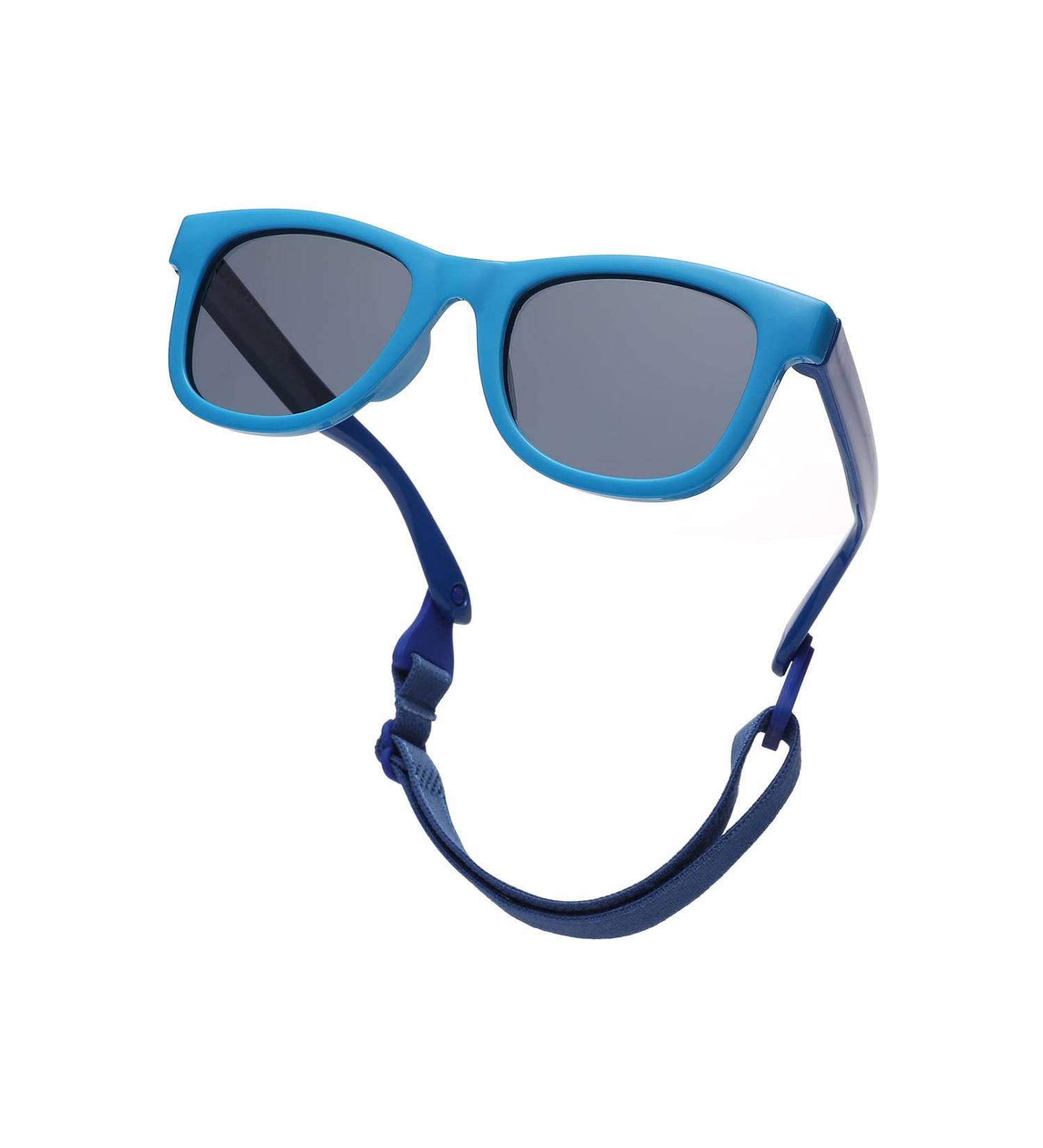 Pro Acme TPEE Polarized Baby Sunglasses for 0-24 Months | Blue Dark Blue Frame, Grey Lens - Buy Online on GoSupps.com