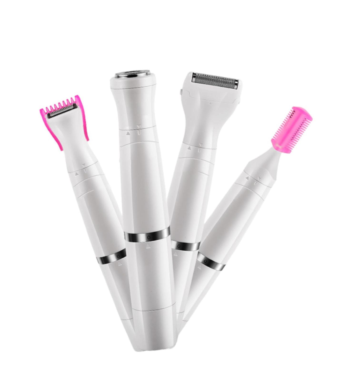 Homsfou 4-in-1 Armpit & Bikini Trimmer | Private Electric Razor for Pubic Hair Removal | Compact & Stylish Design Perfect for Travel - Buy Online on GoSupps.com