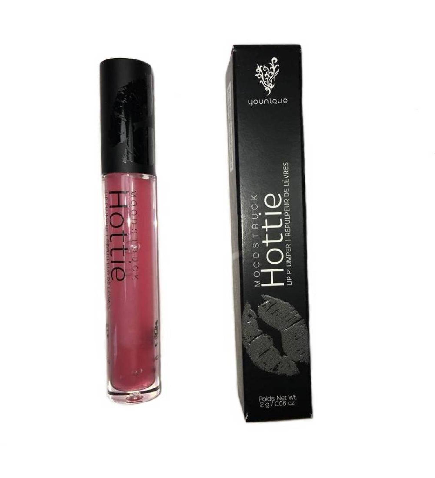Younique MOODSTRUCK HOTTIE Lip Plumper - Pale Pink Plumping Gloss with Collagen Peptides & Sodium Hyaluronate for Hydrated Plump Lips | International Shipping Available - Buy Online on GoSupps.com