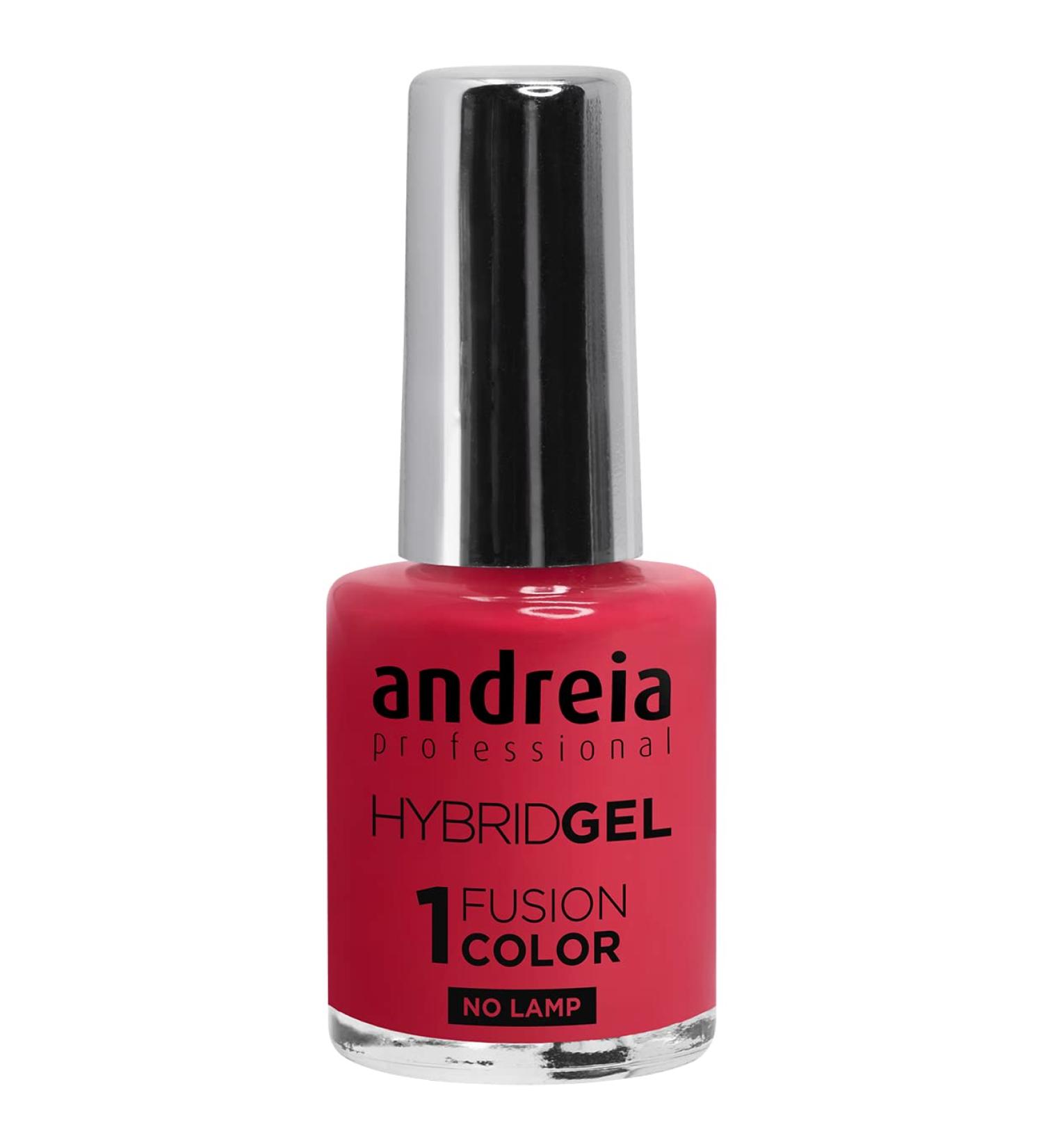 Andreia Professional Hybrid Gel Nail Polish - 2 Steps and No Lamp Required Long Lasting and Easy Removal - Fusion Colour H37 Coral - Buy Online on GoSupps.com