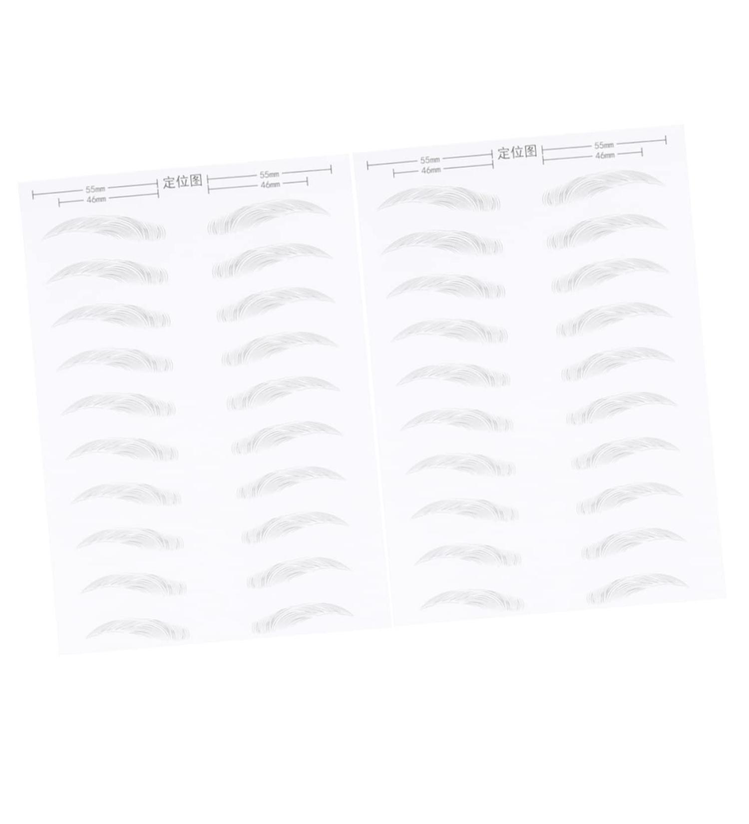 Beavorty 2 Pairs Waterproof Eyebrow Sticker Eyebrow Makeup Tools Eyebrow Stickers Patch Water Proof 6d - Buy Online on GoSupps.com