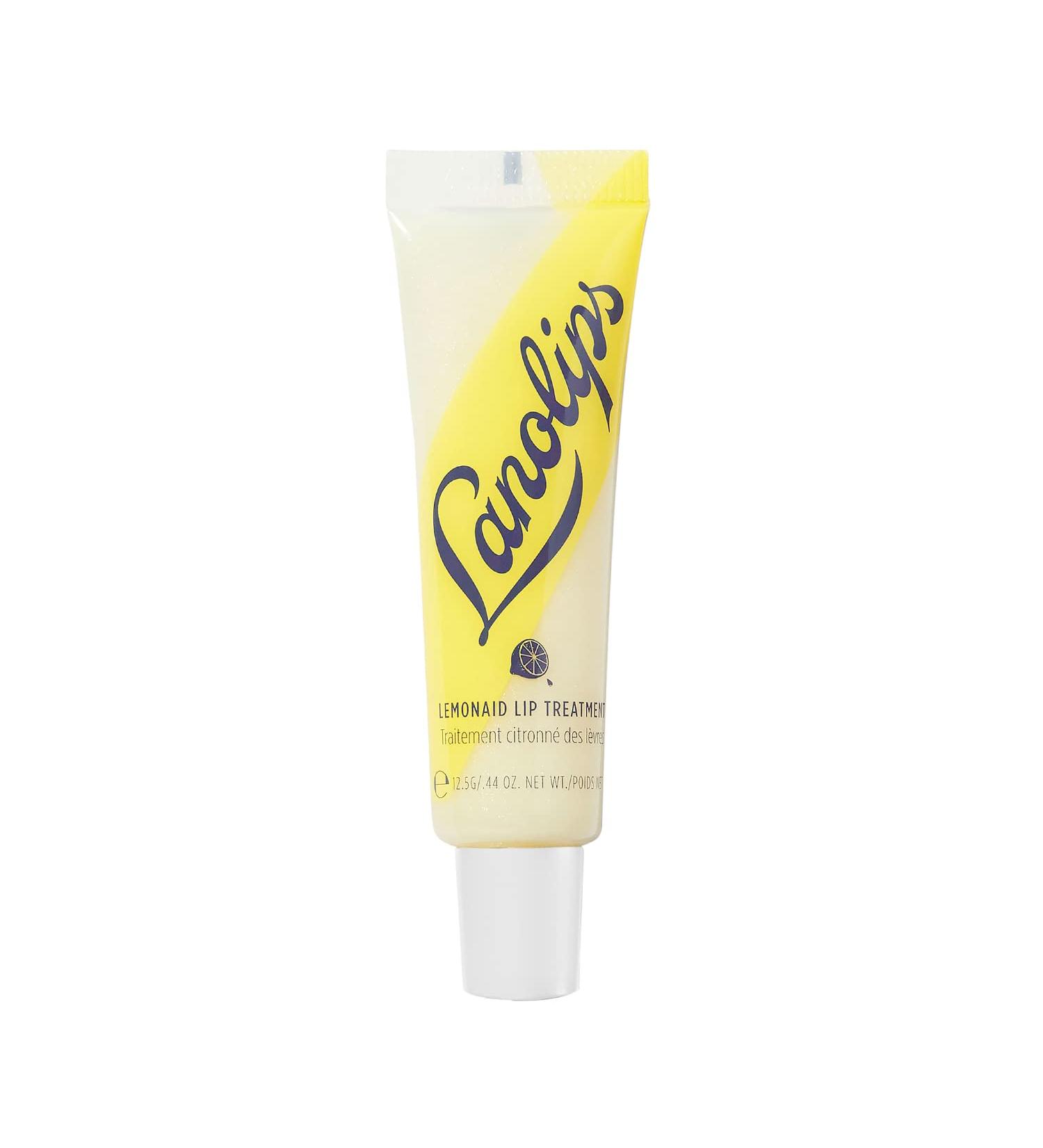Lanolips Lemonaid Lip Treatment - Hydrating Exfoliant with Lanolin, Lemon Oil, and Vitamin E - Tinted Moisturizer for Dry, Cracked Lips | 12.5g/0.42oz - Buy Online on GoSupps.com