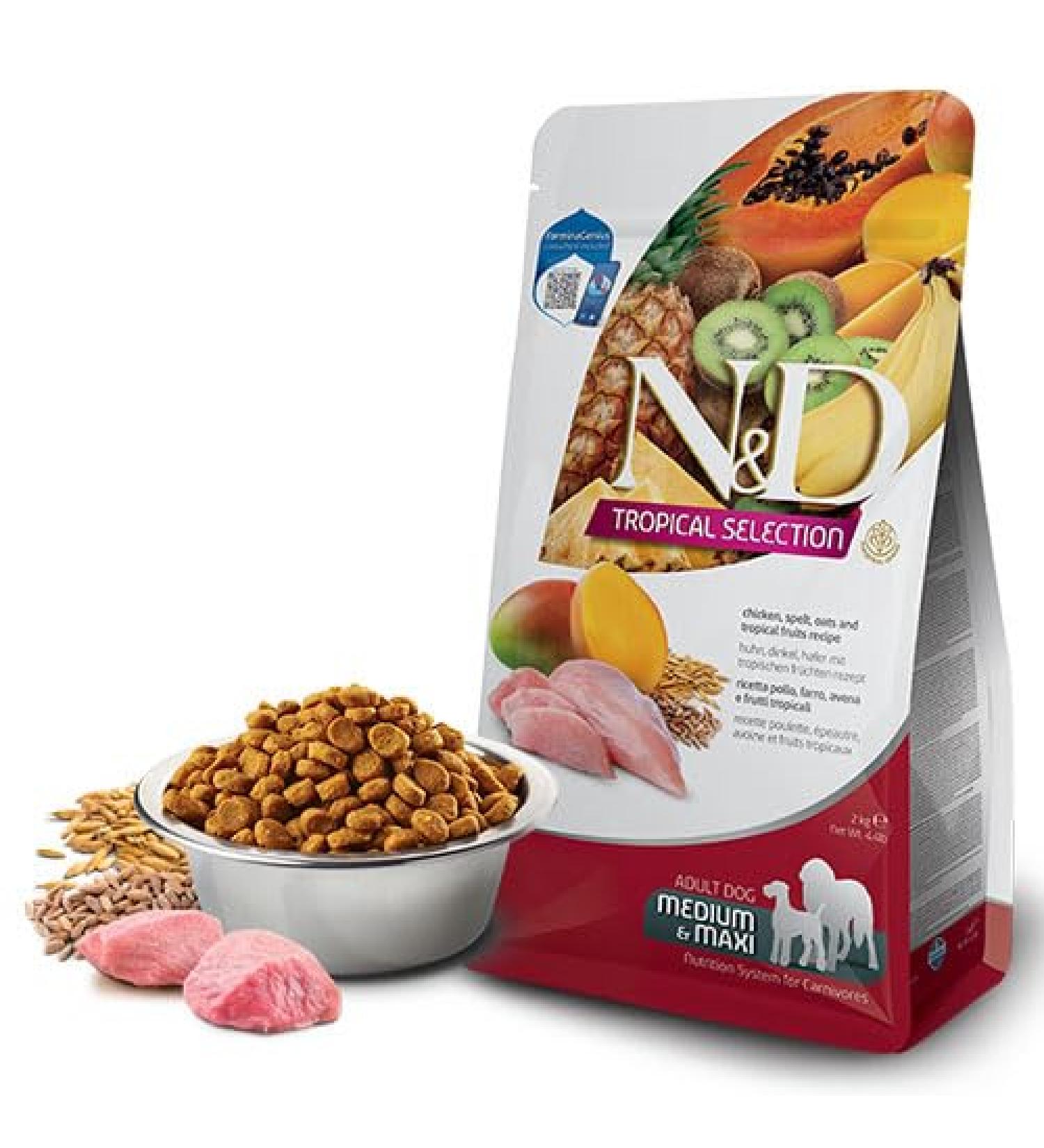 FARMINA ND Dog Tropical Selection Med Maxi Chicken 10 kg