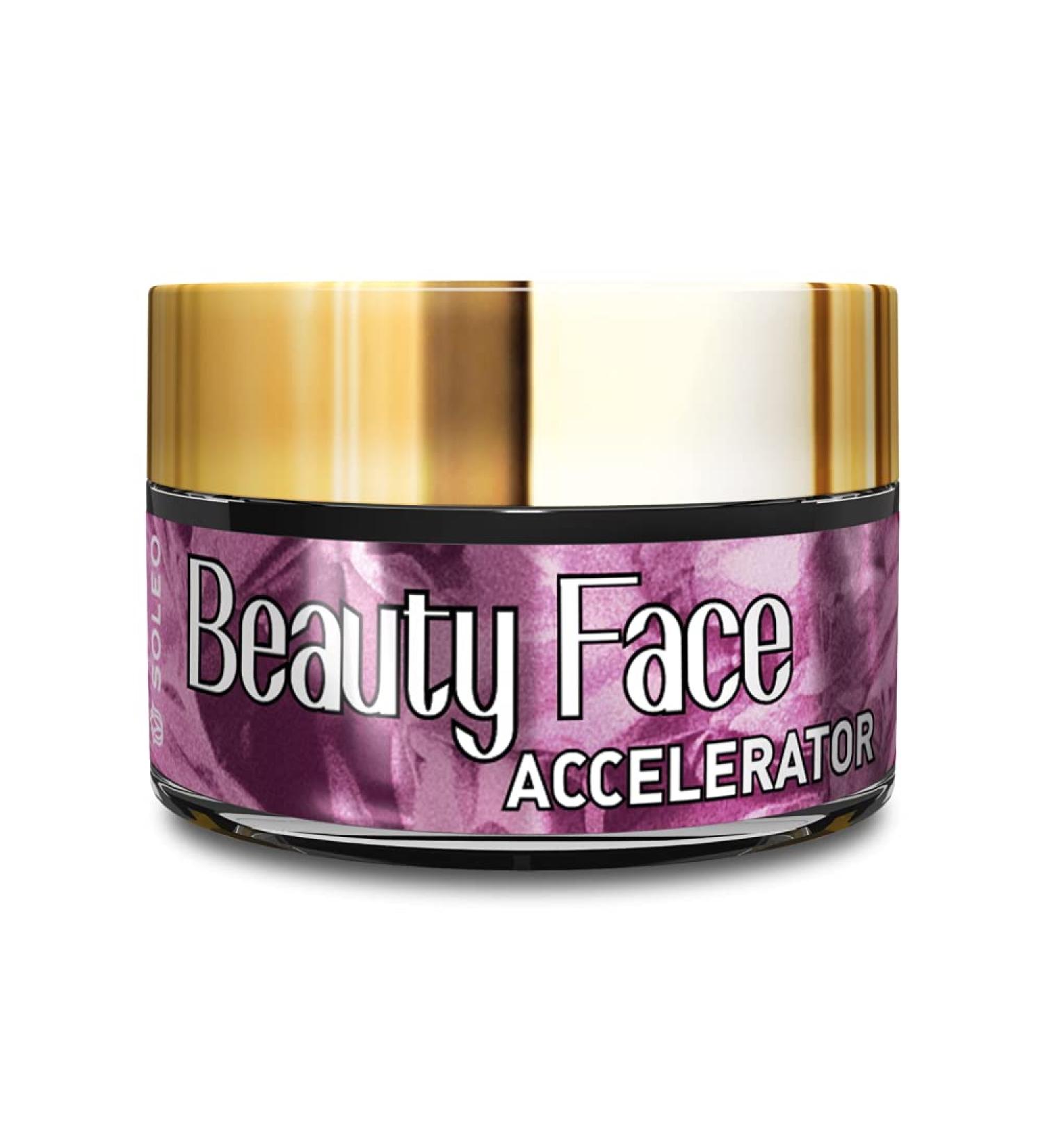 Soleo Beauty Face Accelerator with Collagen Tanning Lotion 15ml pot