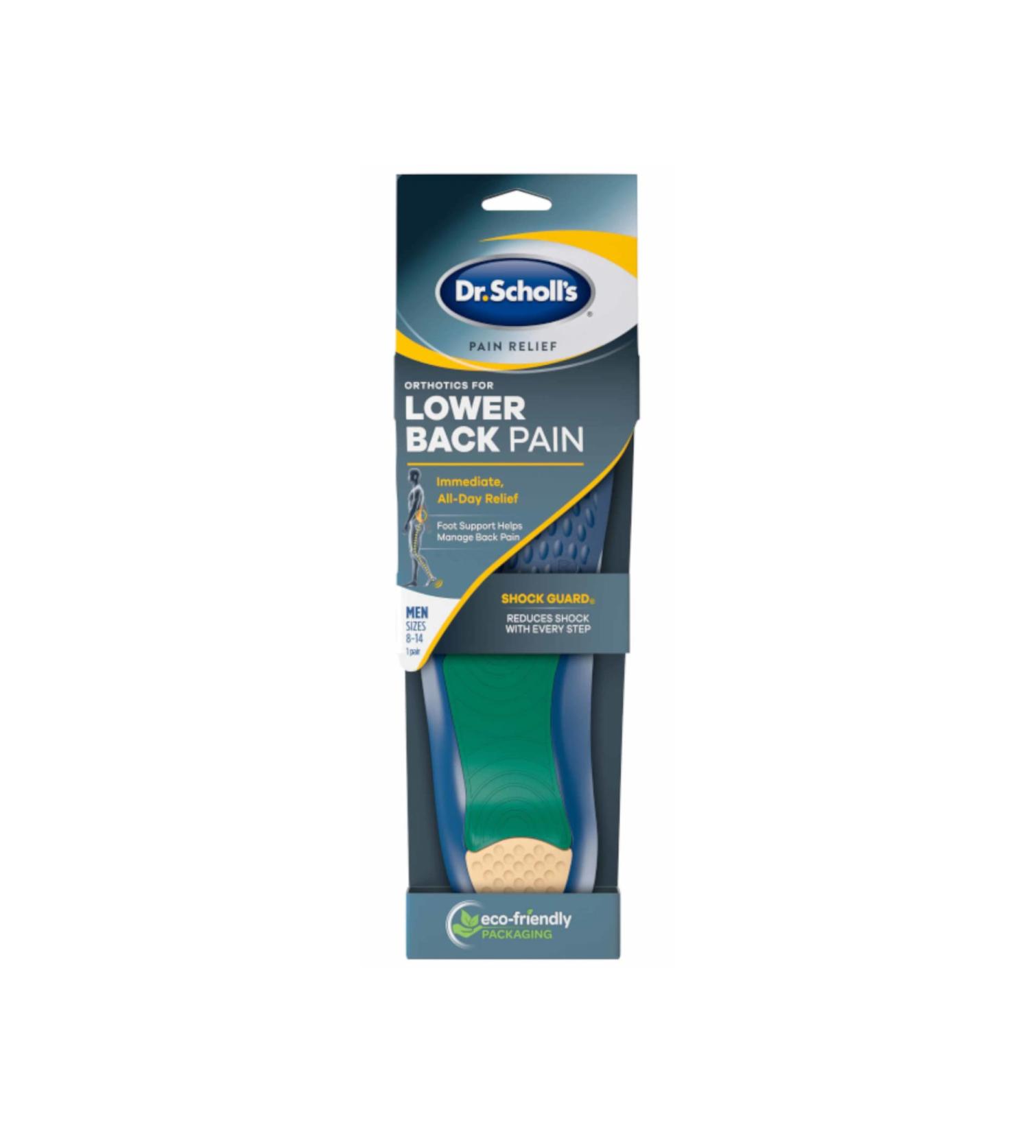 Dr. Scholl's Pain Relief Orthotics for Lower Back Pain - Men, Size 8-14 | 1 Pair - Buy Online on GoSupps.com