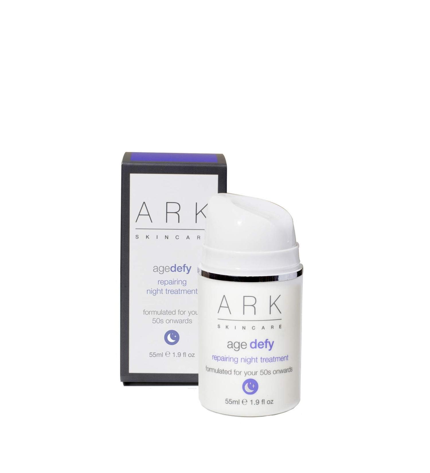 ARK Skincare Age Defy Repairing Night Treatment for Mature Skin Combats Hormone Loss & Dryness with Red Clover Hyaluronic Acid & Peptides 55ml - Buy Online on GoSupps.com