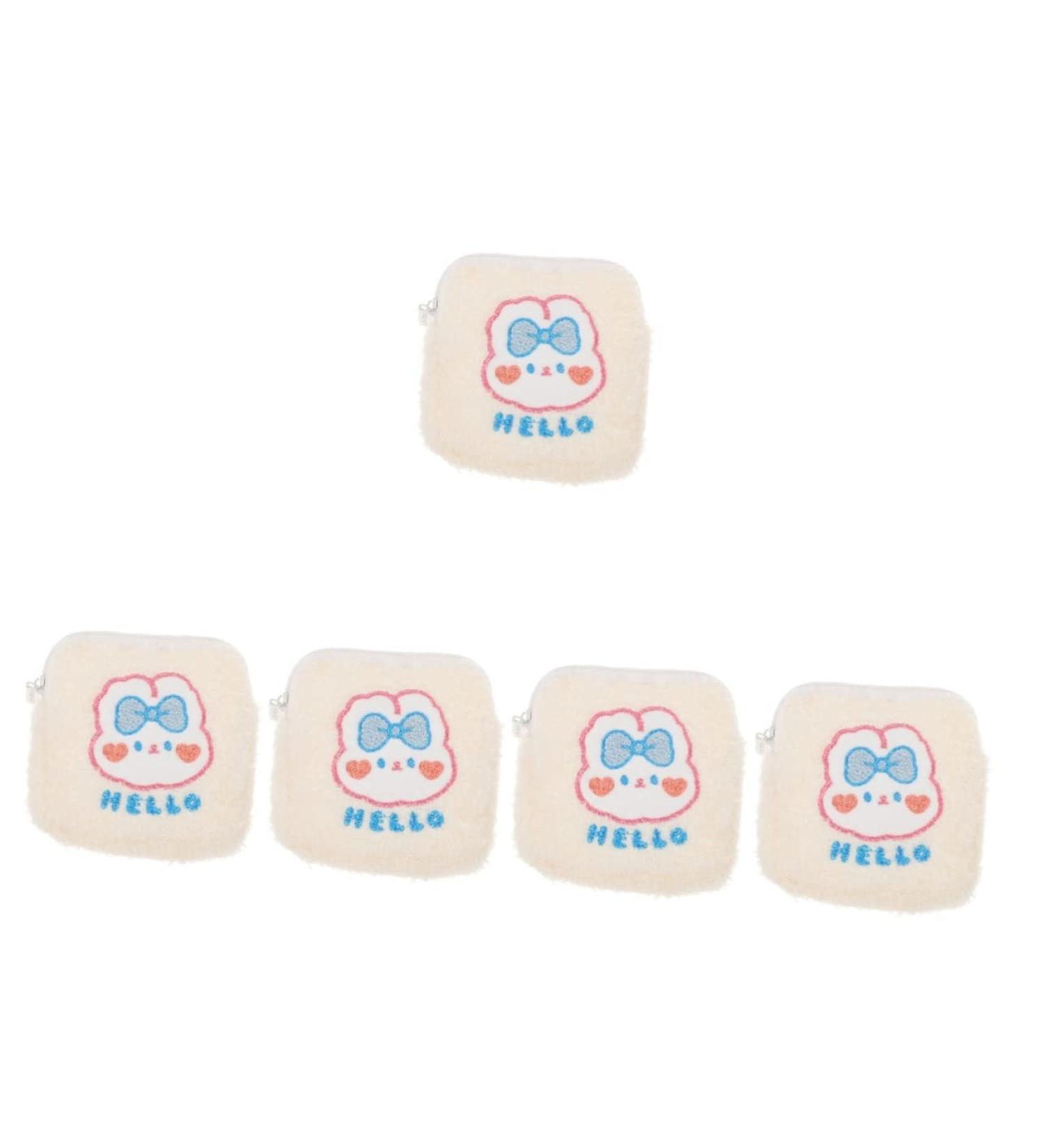 Plafope 5-Piece Women's Storage Pocket Organizer for Travel | Tampon & Pad Holder | Feminine Product Container - Buy Online on GoSupps.com