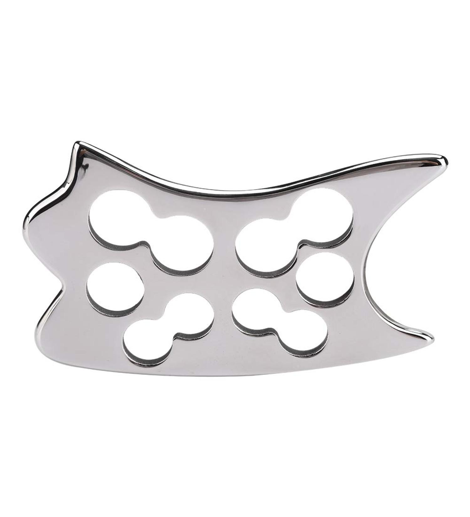 Verdant Touch Gua Sha Board - 304 Stainless Steel Body Massage Tool for Health & Acupuncture | International Shipping - Buy Online on GoSupps.com